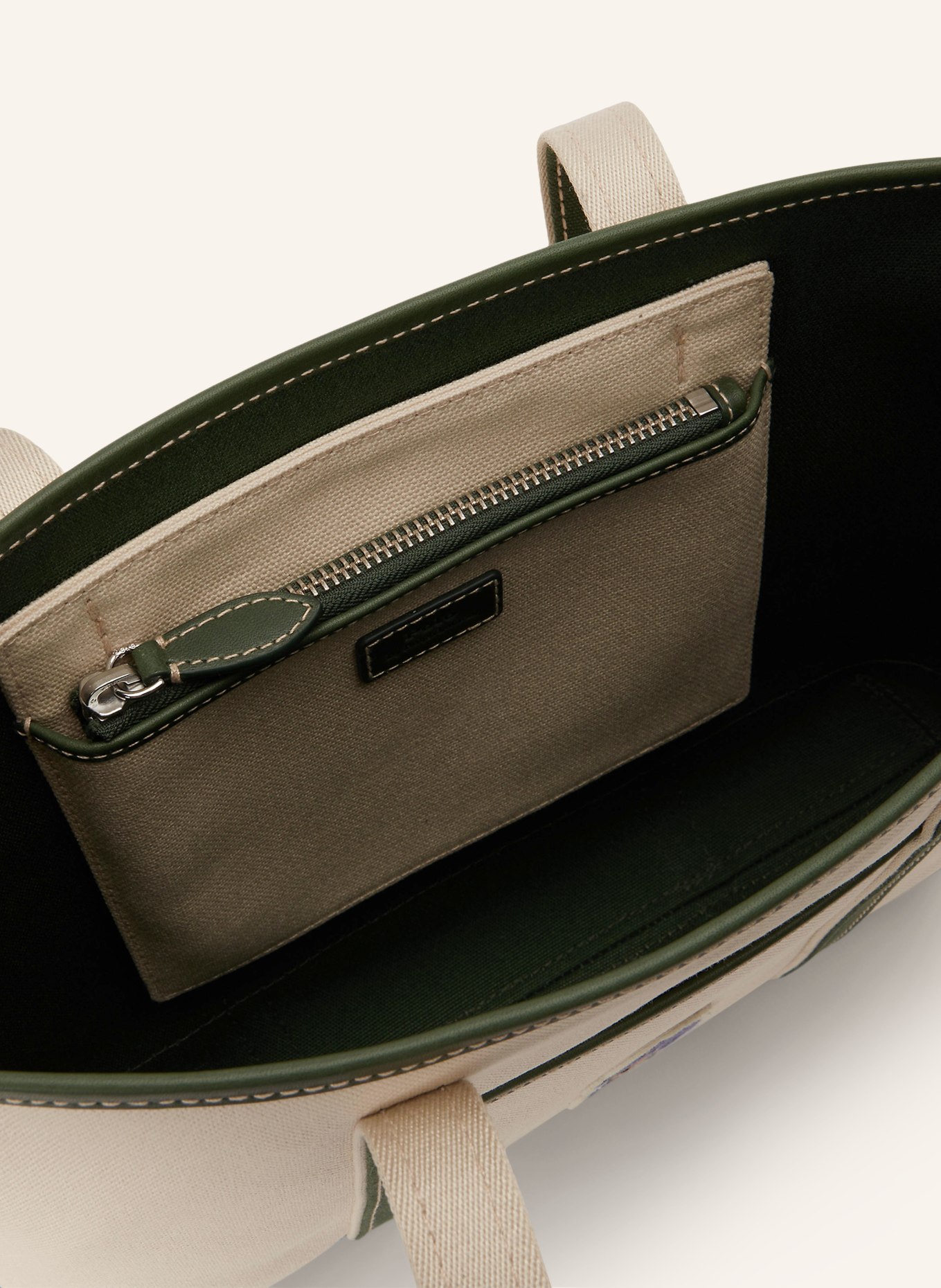POLO RALPH LAUREN Shopper: CRÈME / DONKERGROEN