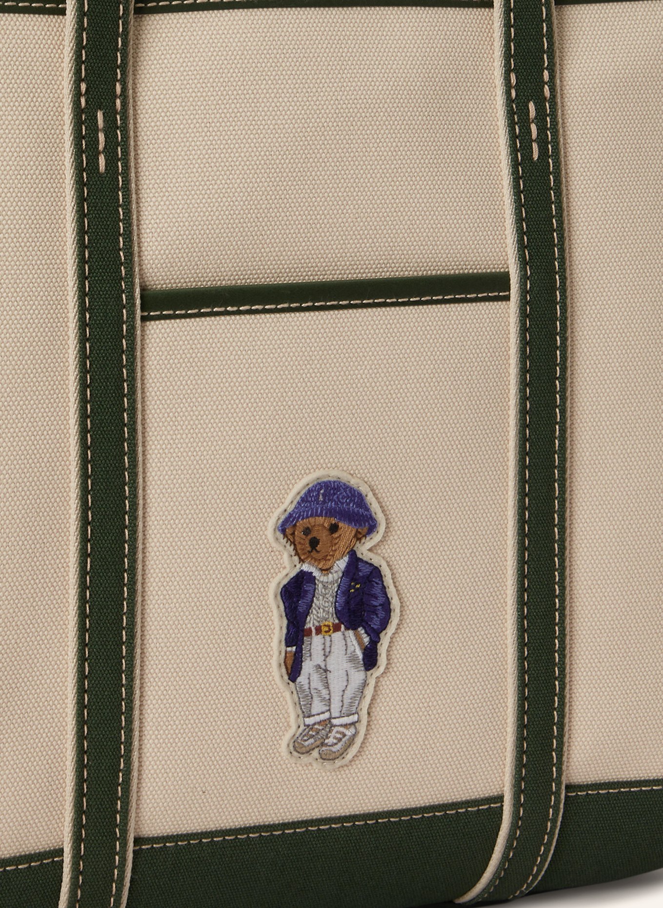 POLO RALPH LAUREN Shopper: CRÈME / DONKERGROEN