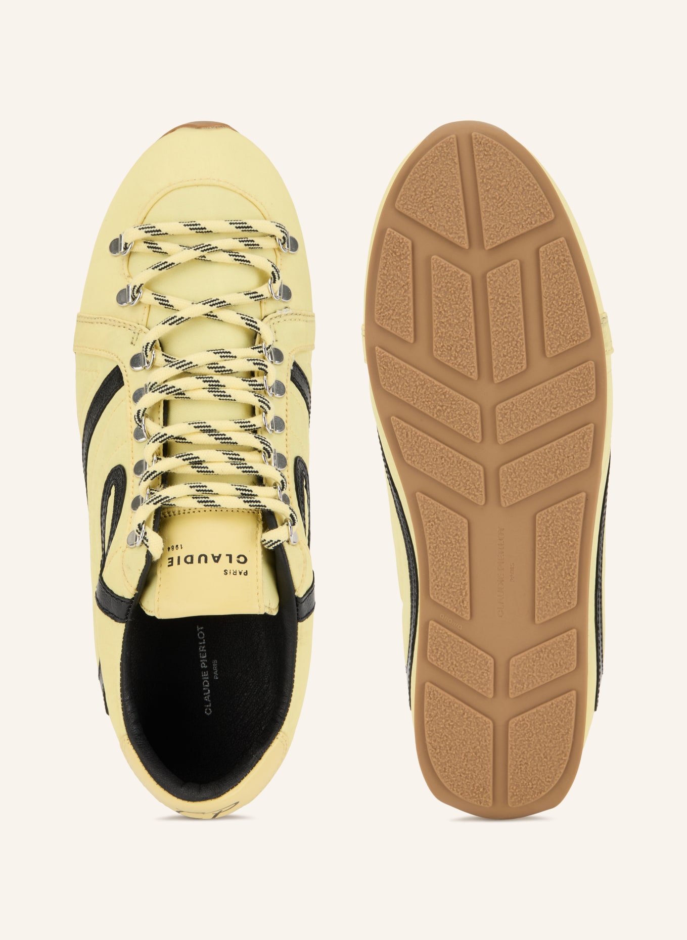 CLAUDIE PIERLOT Sneaker: GELB / SCHWARZ