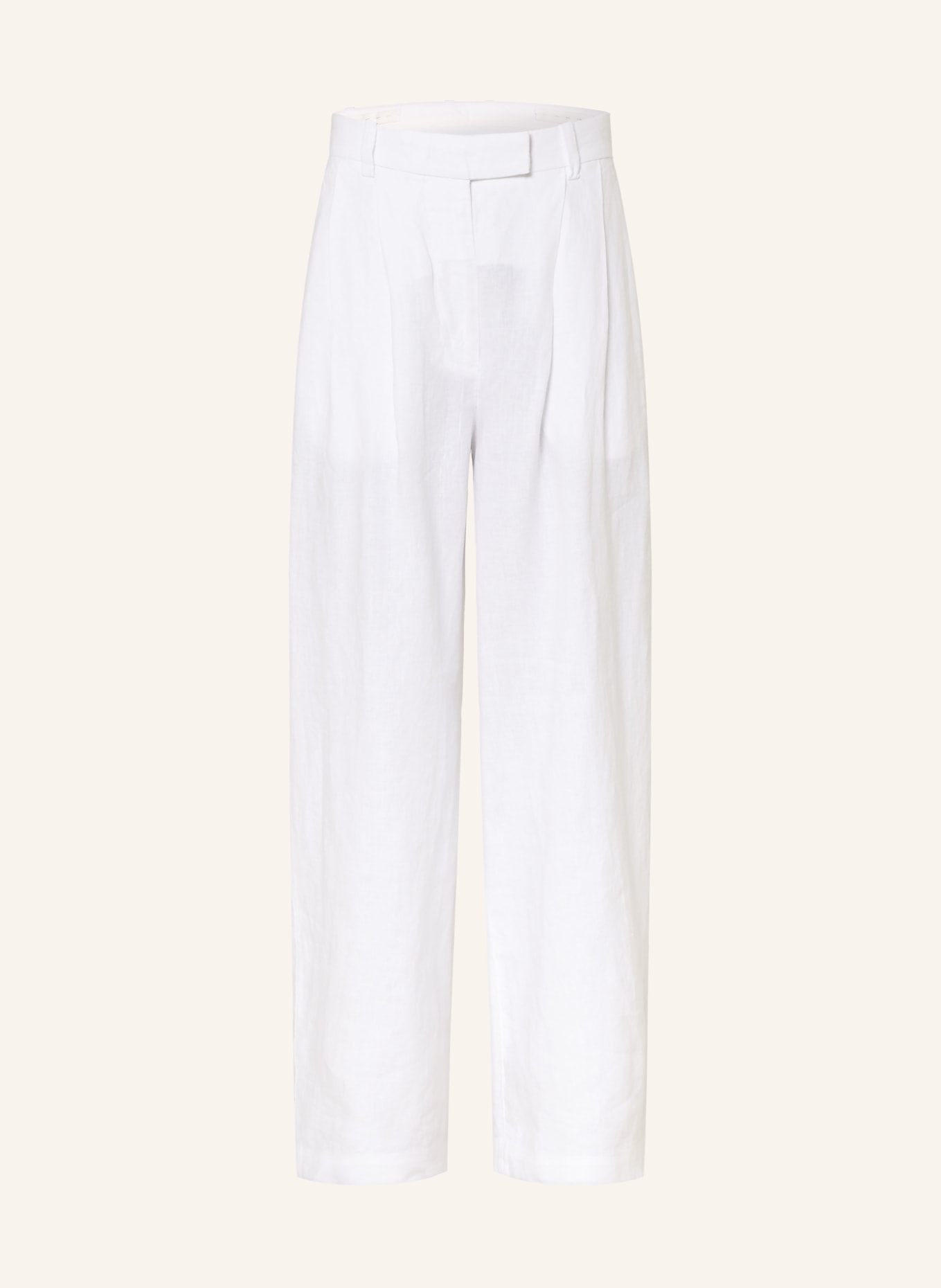 ARKET SALLY linen Marlene pants: WHITE