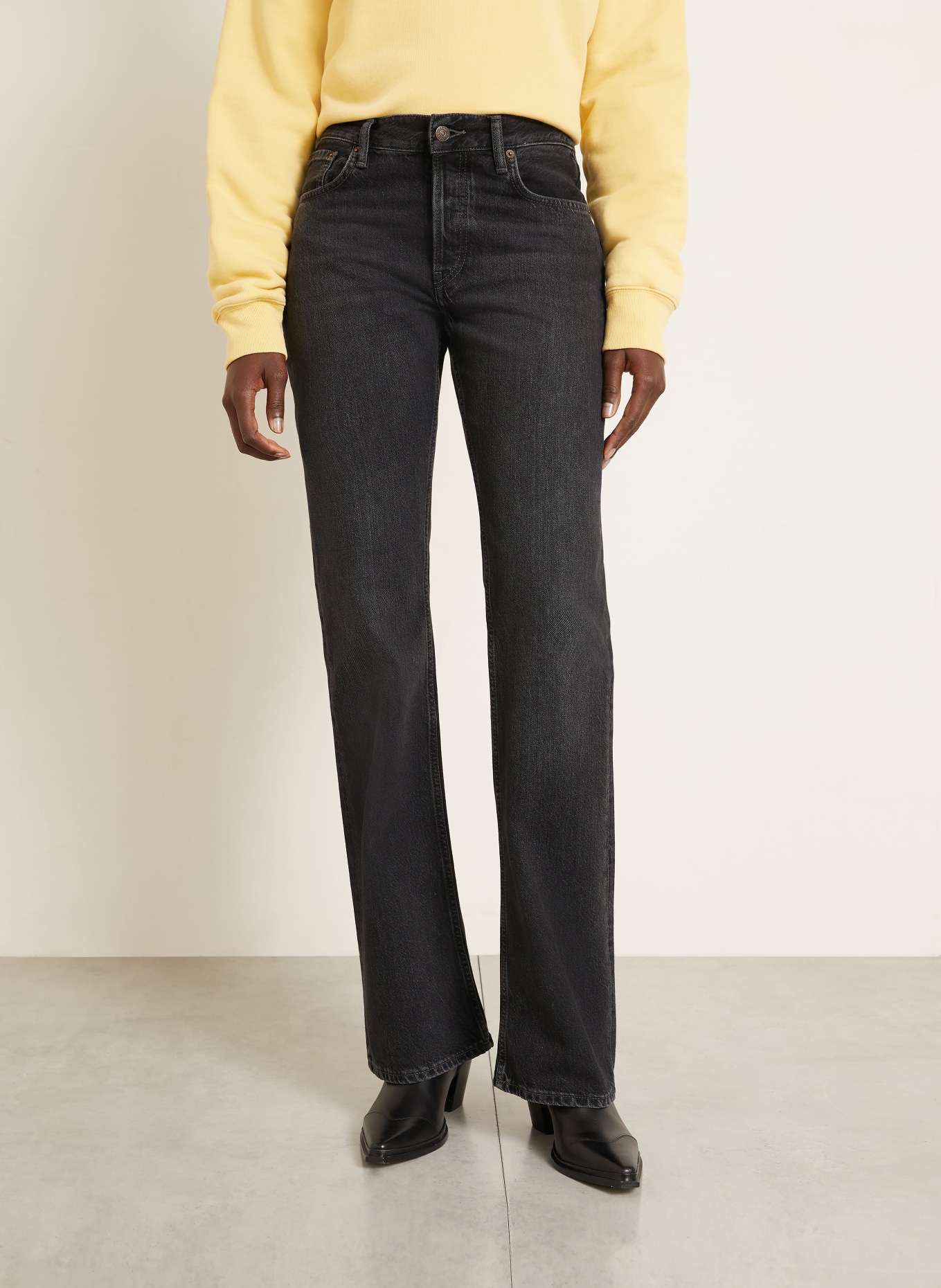 Acne Studios Bootcut jeans: 900 BLACK