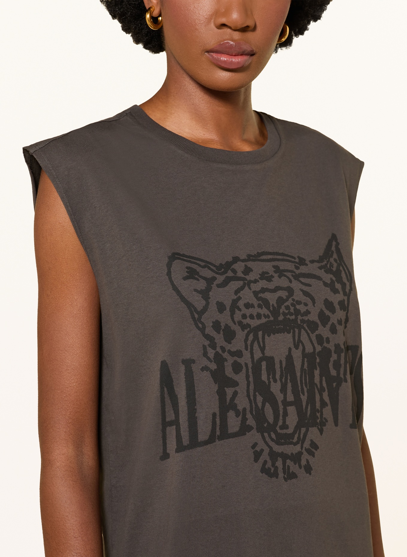 ALLSAINTS Jersey Dress WILD BROOKE: DARK GRAY
