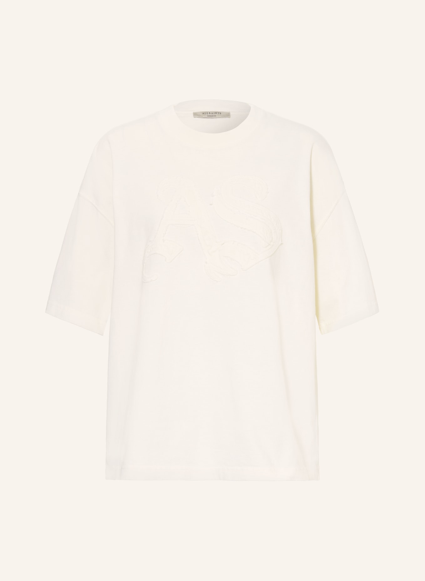 ALLSAINTS T-shirt INSIGNIA ETTA: CRÈME