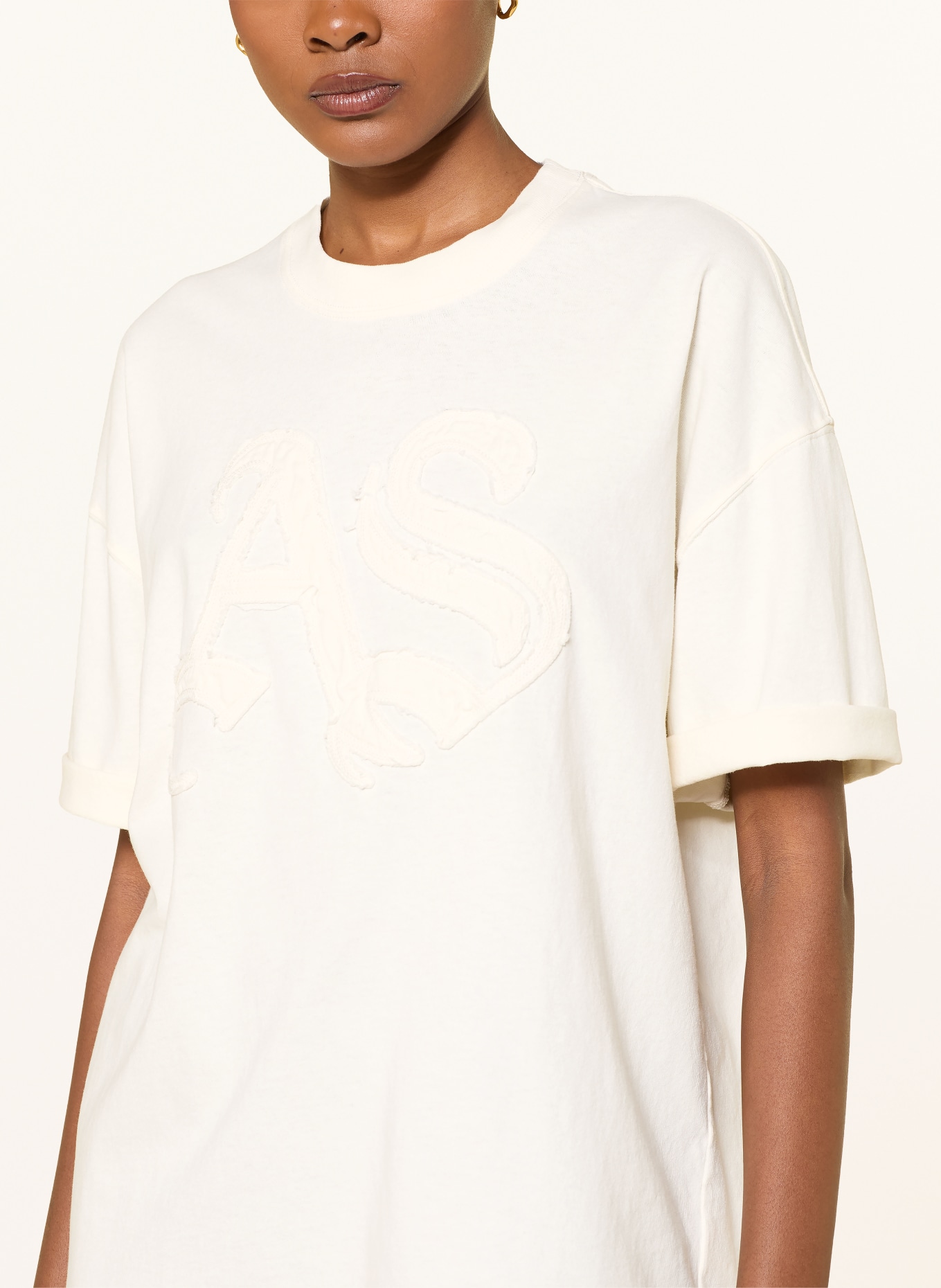 ALLSAINTS T-shirt INSIGNIA ETTA: CRÈME