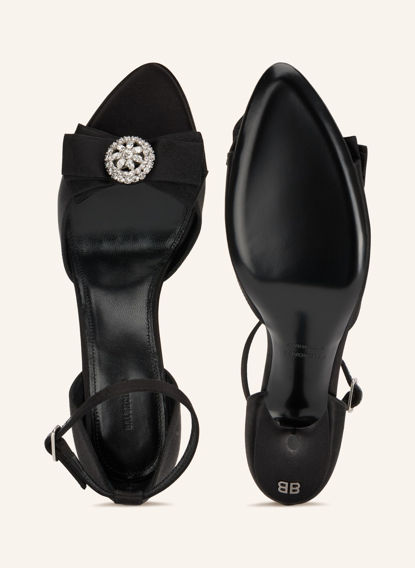 BALENCIAGA Sandales PALAZZO: NOIR