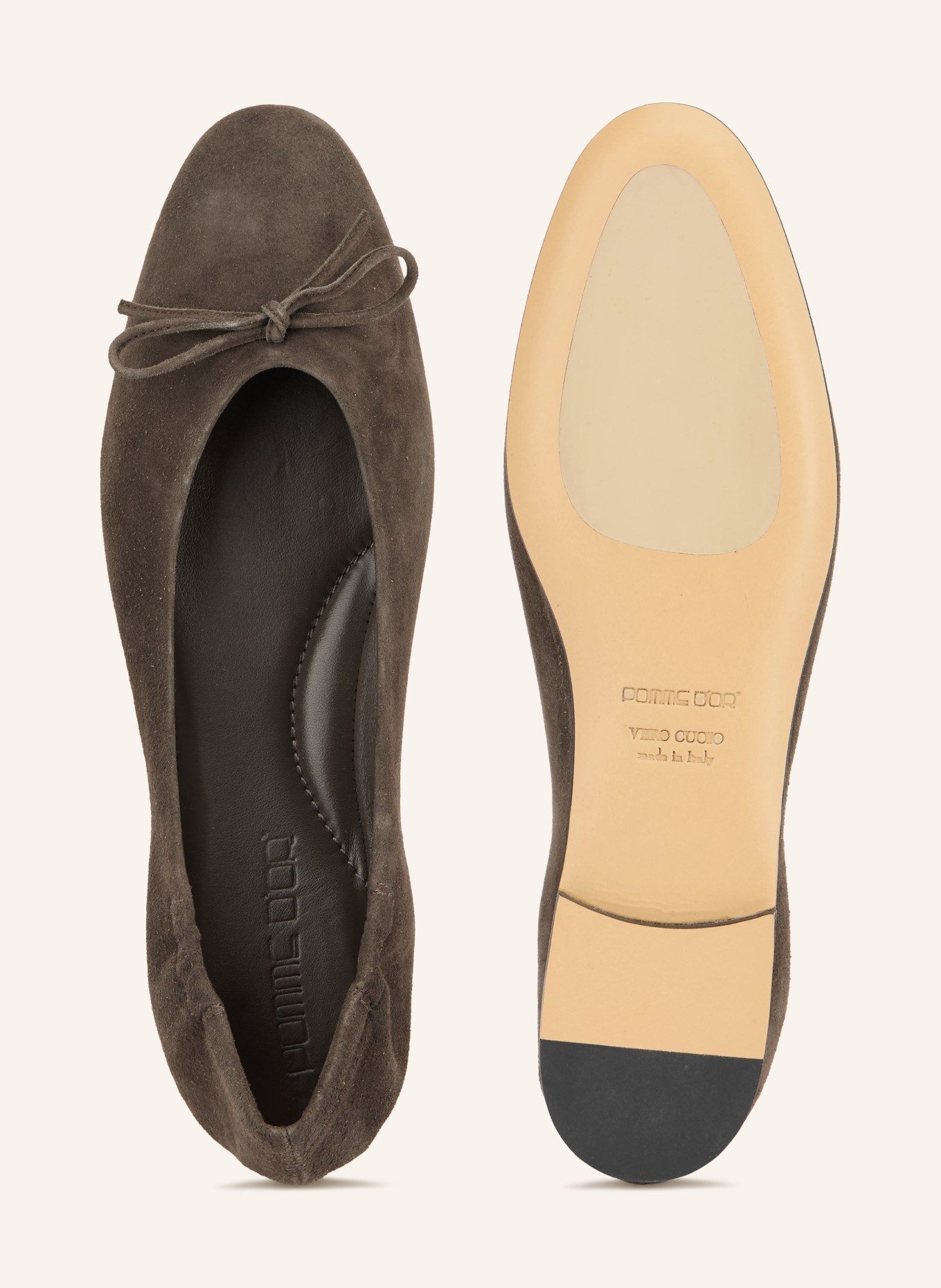 POMME D'OR GIORGIA Ballerinas: TAUPE
