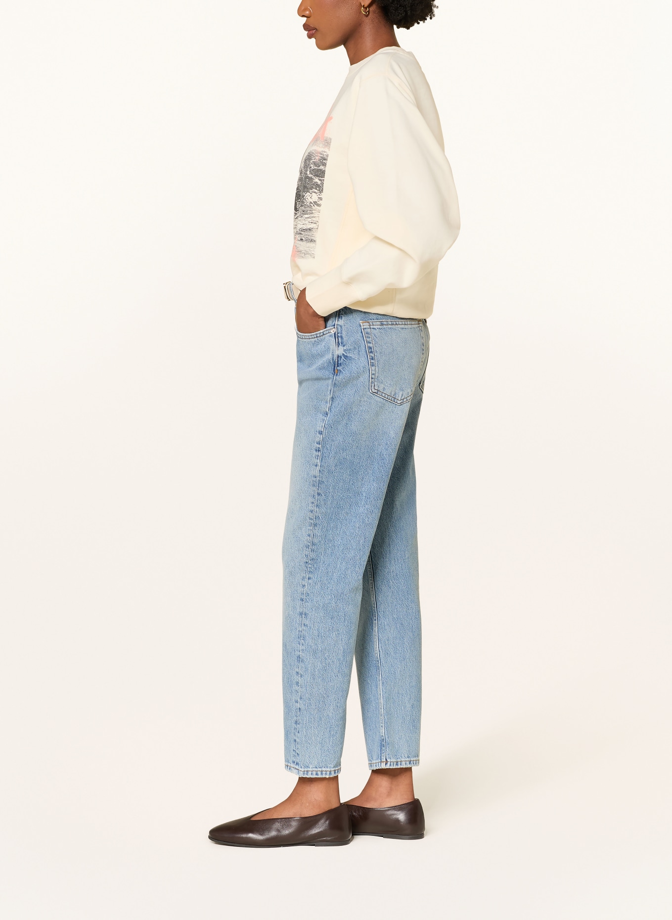 ANINE BING Straight Jeans KATE: ARBOR BLUE ARBOR BLUE