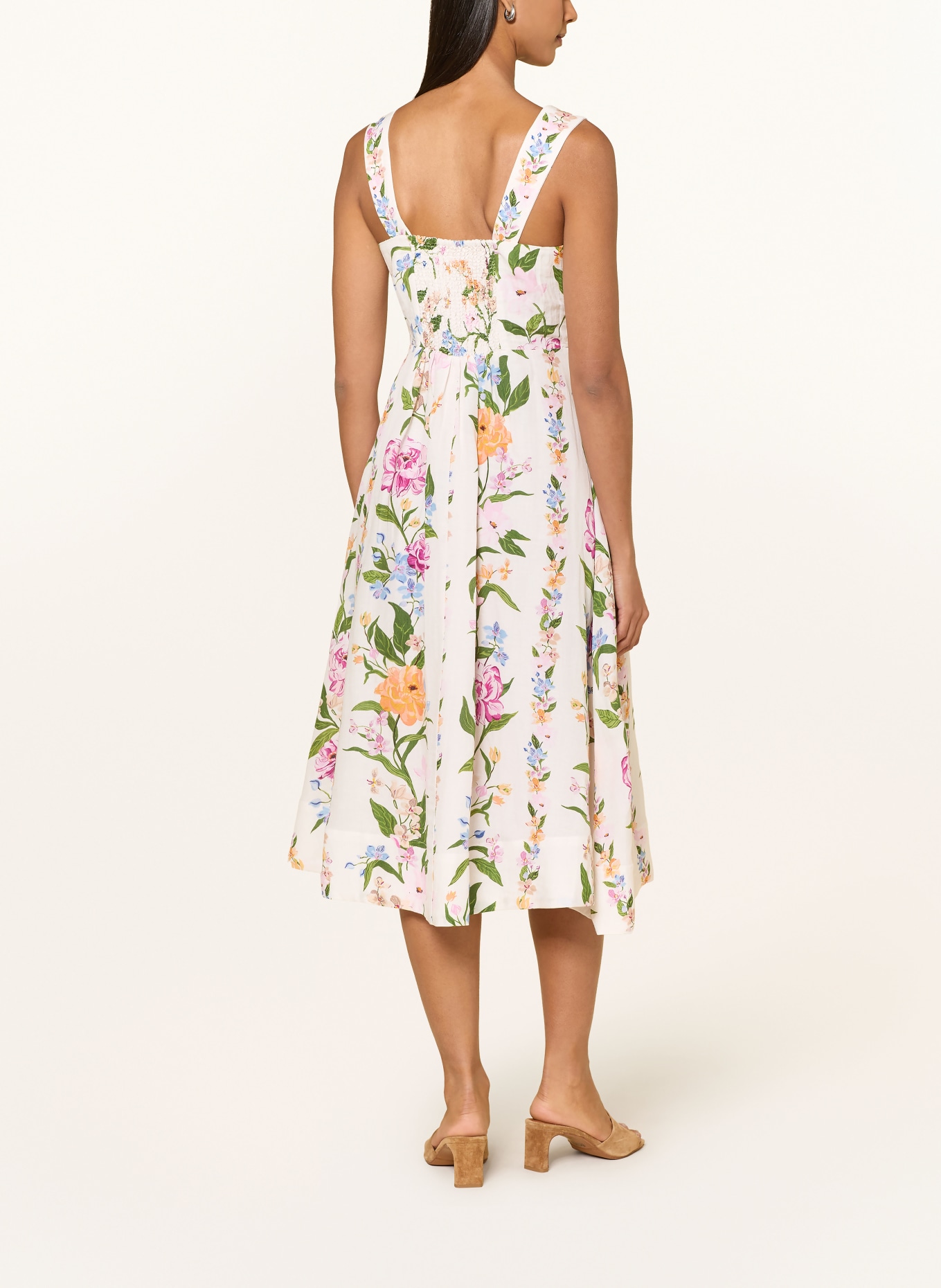 Phase Eight Rochie LUCIA din in: ALB / FUCSIA / VERDE