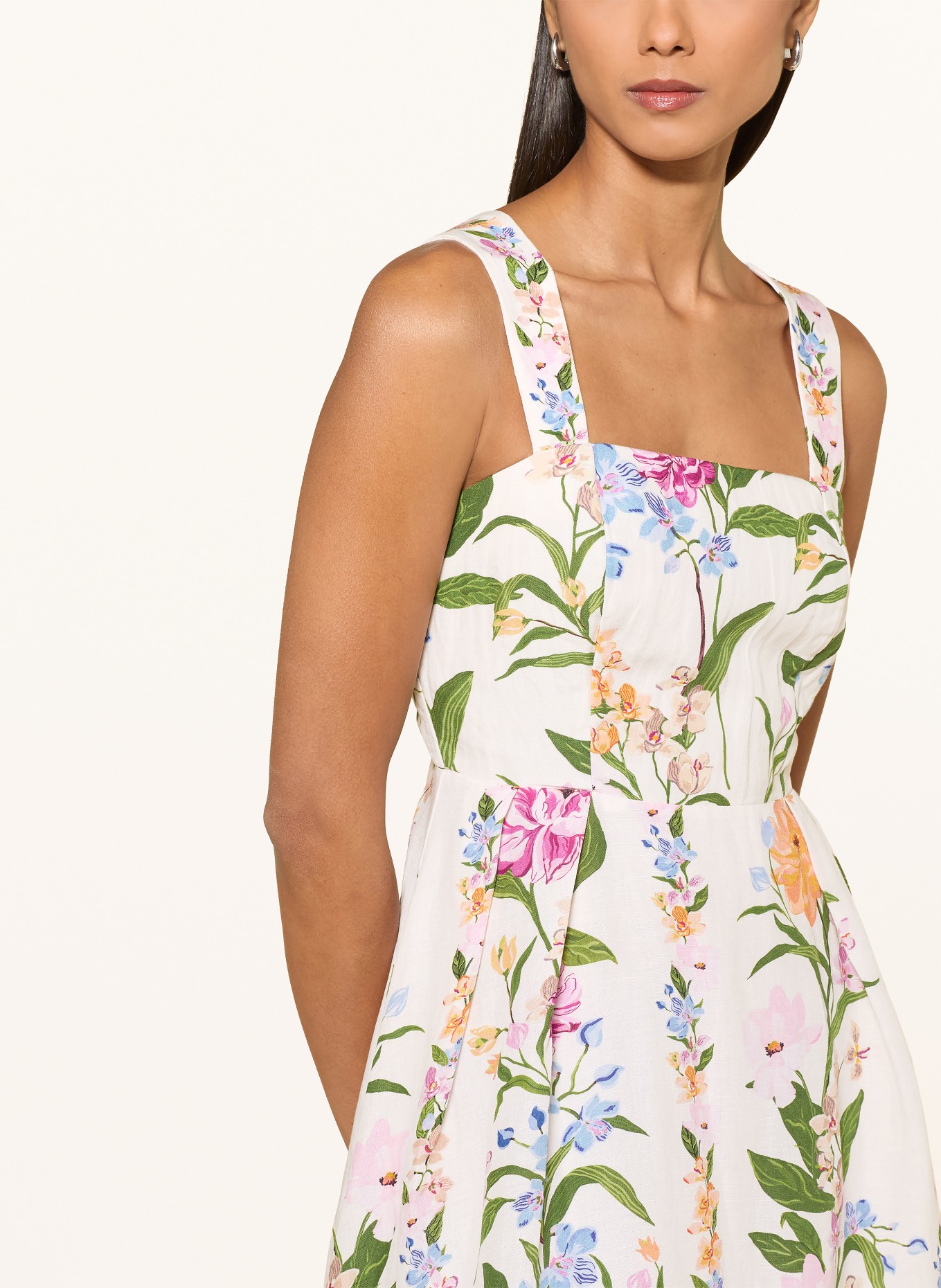 Phase Eight Rochie LUCIA din in: ALB / FUCSIA / VERDE