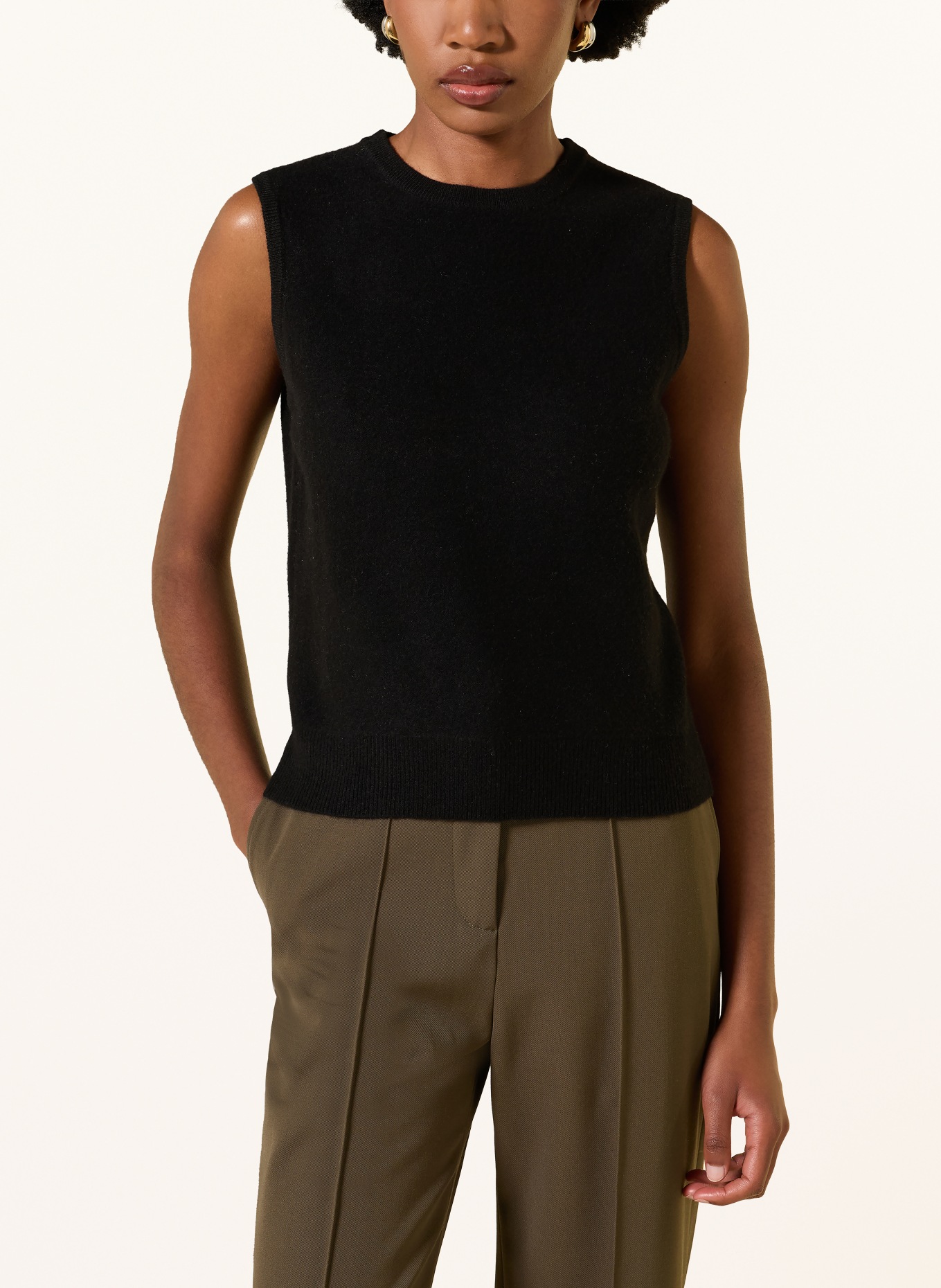 lilienfels Pullunder mit Cashmere: SCHWARZ
