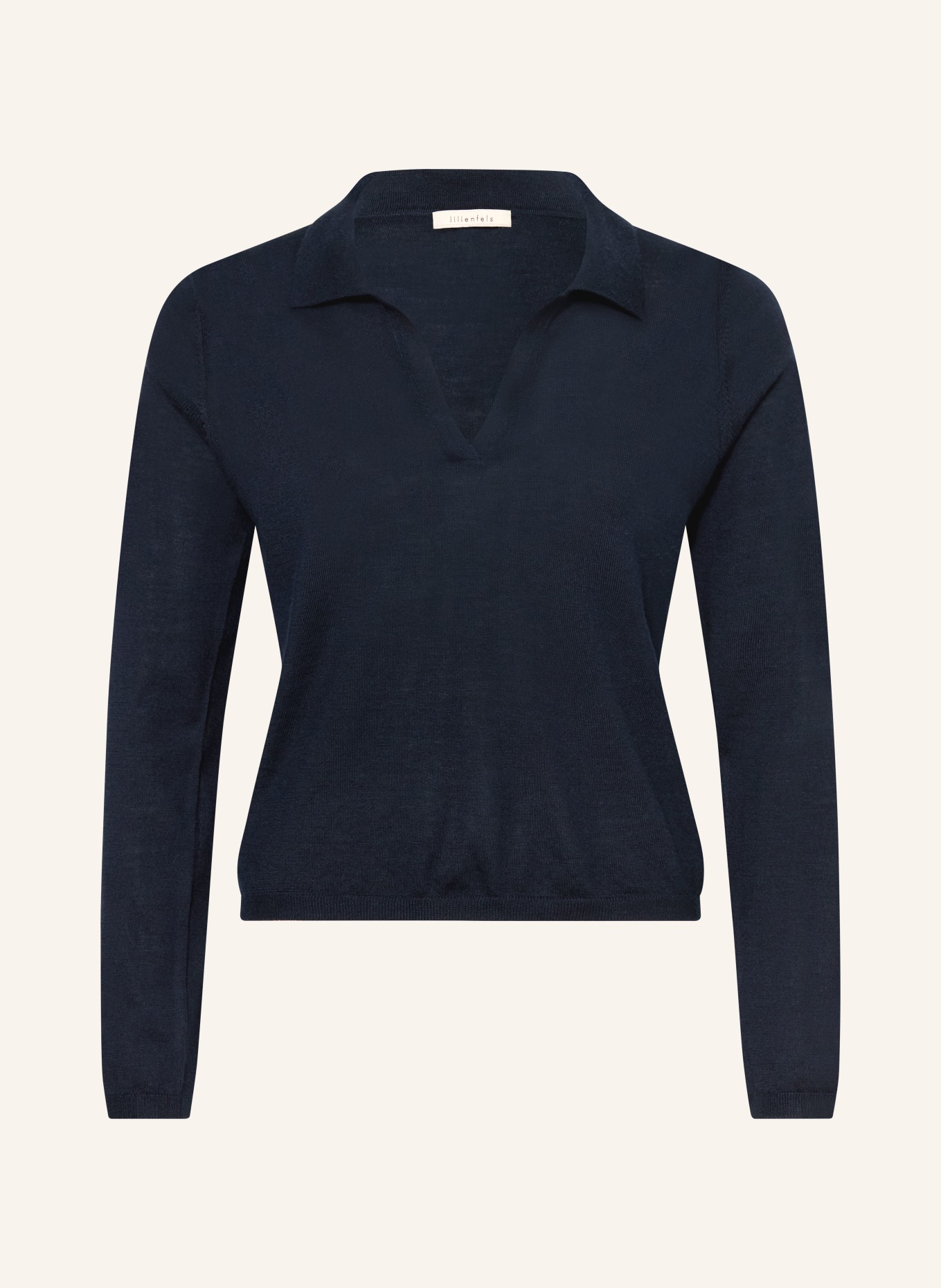 lilienfels Pullover mit Merinowolle: DUNKELBLAU
