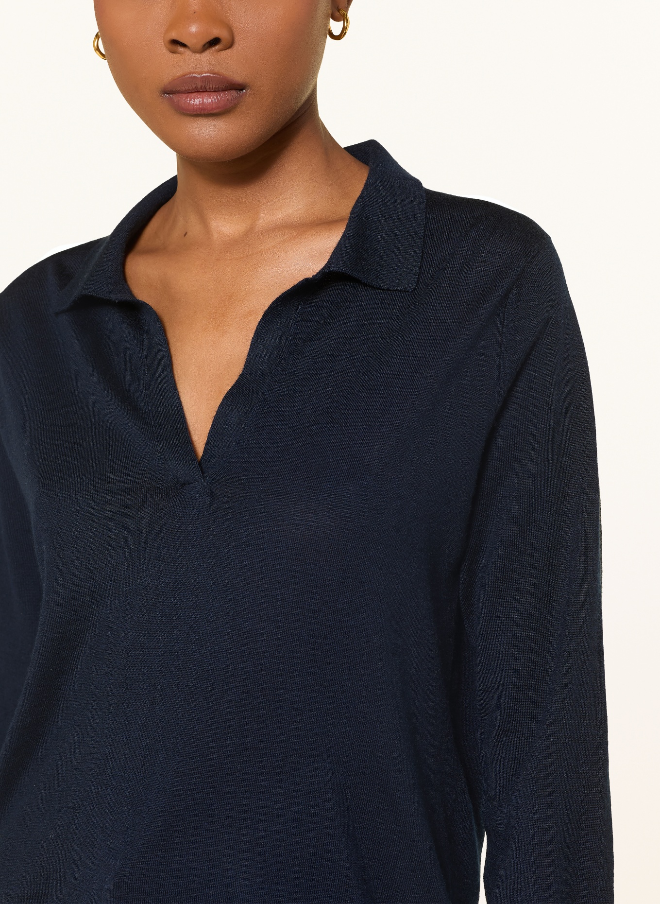 lilienfels Pullover mit Merinowolle: DUNKELBLAU