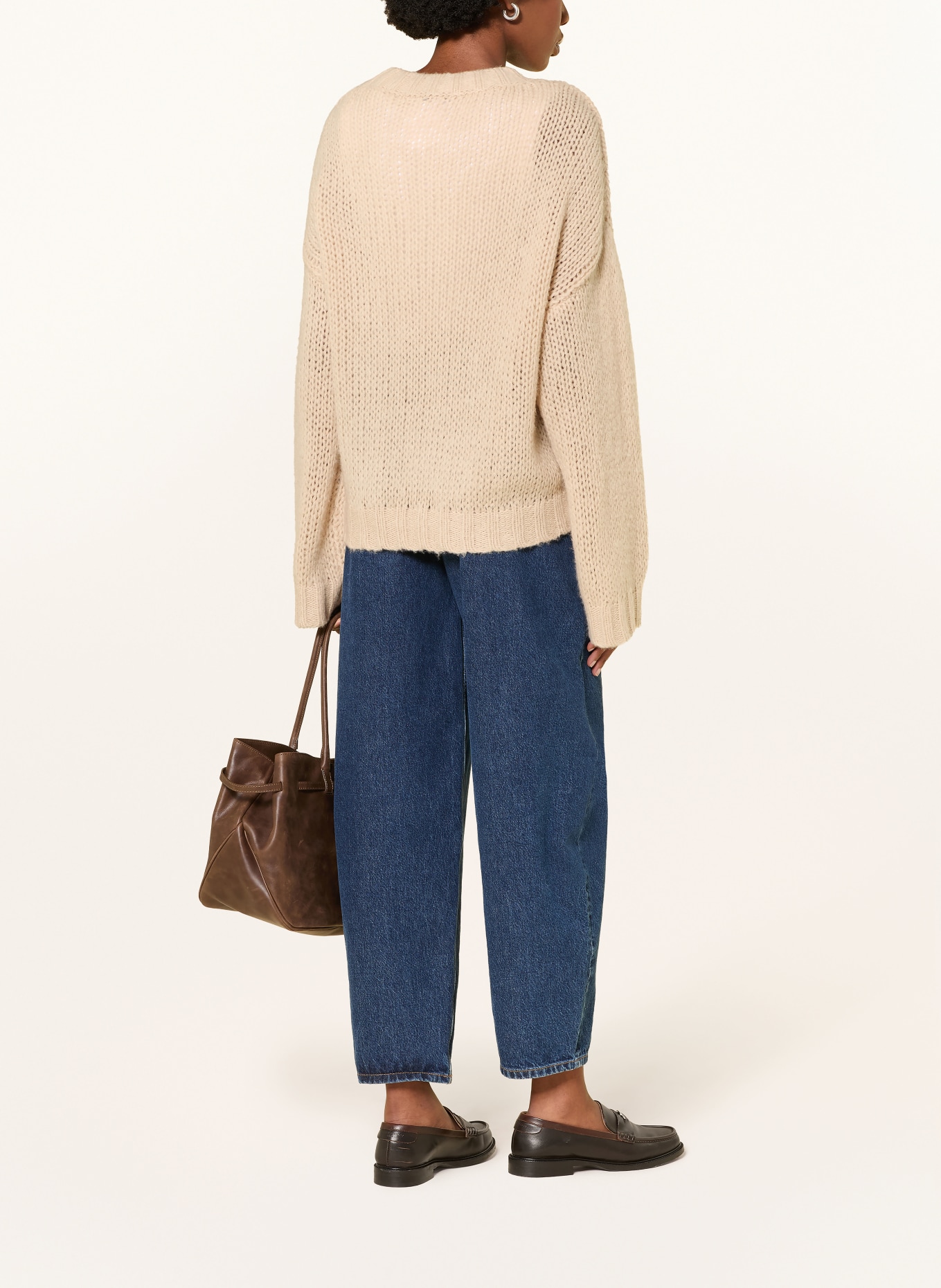 MRS & HUGS Pull oversize: MARRON CLAIR