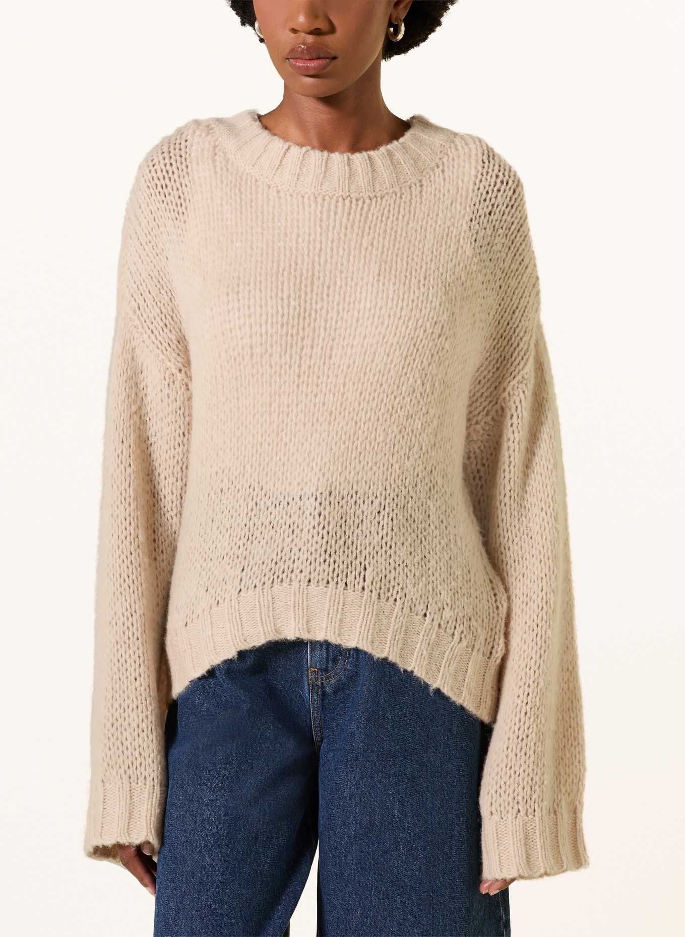 MRS & HUGS Pull oversize: MARRON CLAIR