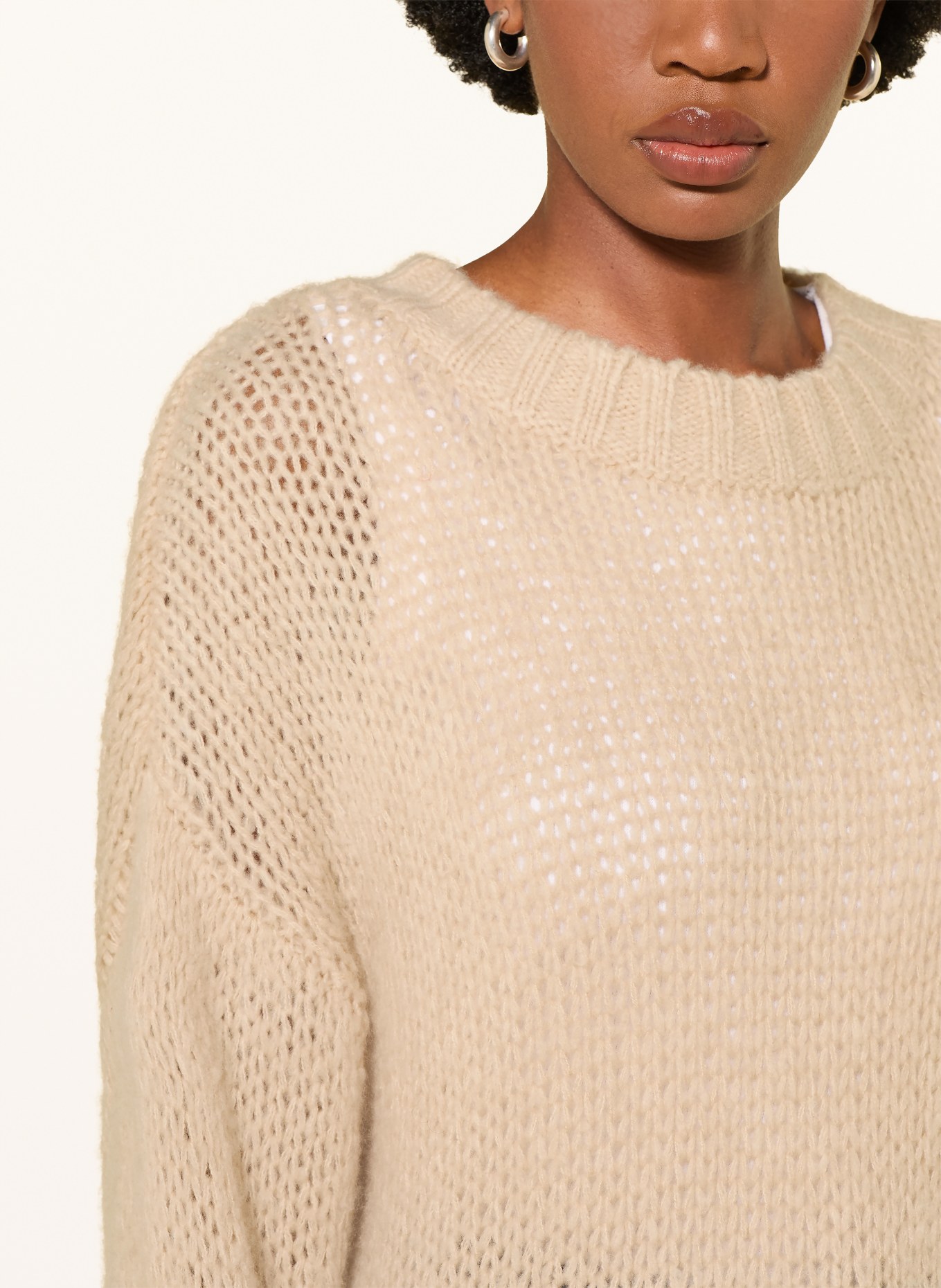 MRS & HUGS Pull oversize: MARRON CLAIR