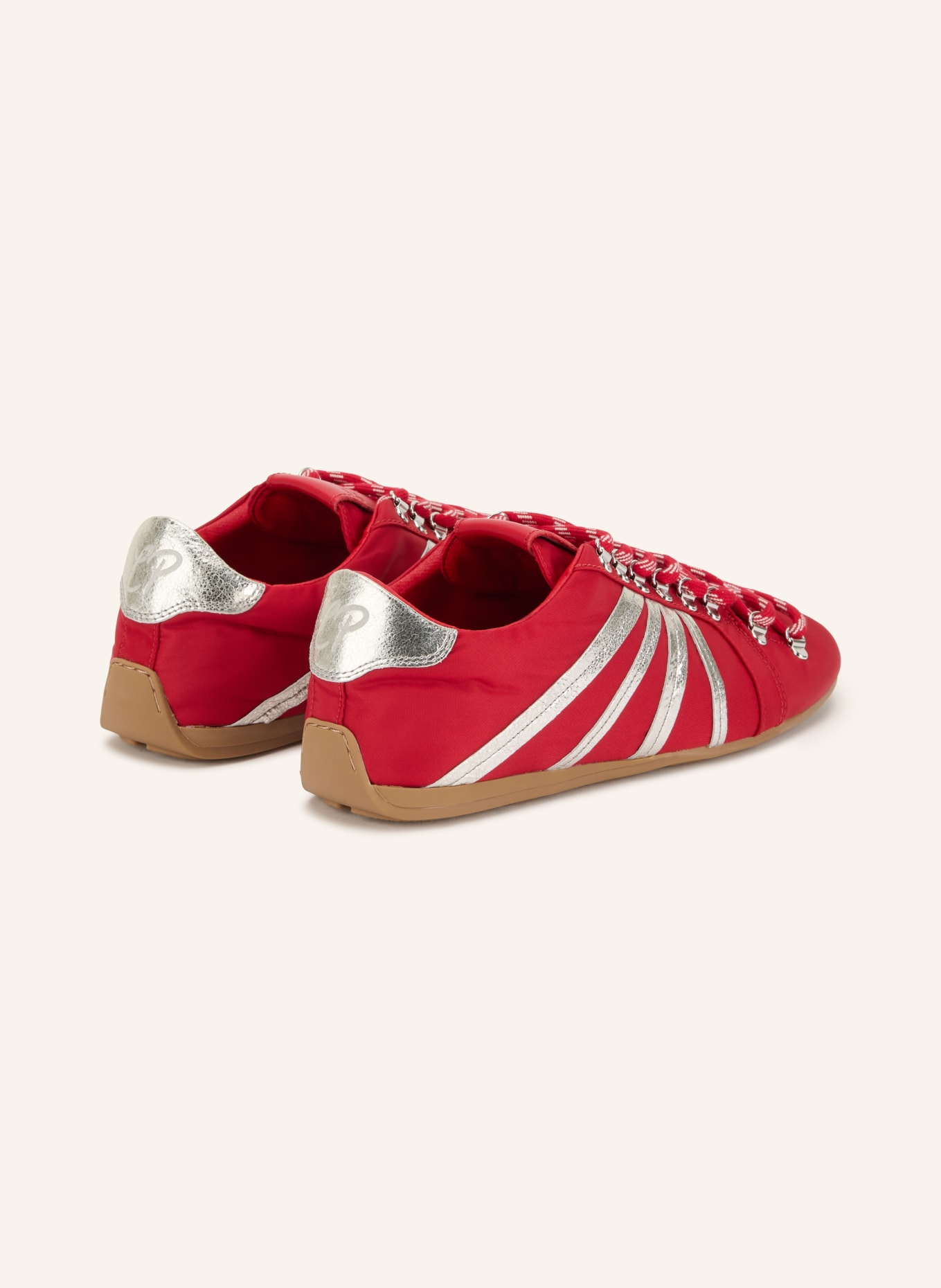 CLAUDIE PIERLOT Sneaker: ROT / SILBER