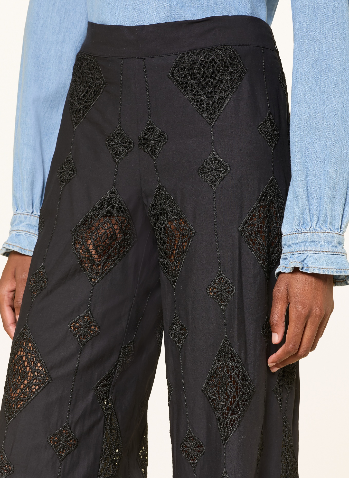 ba&sh Marlenehose MIKE: SCHWARZ