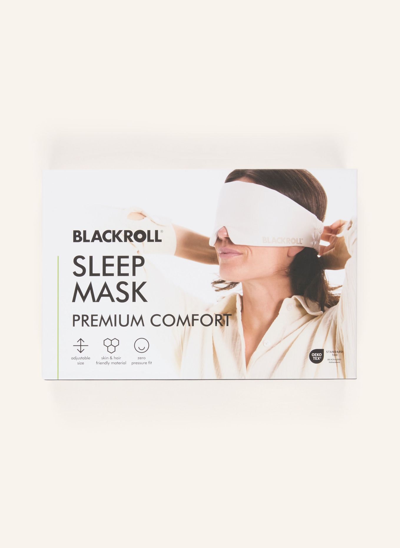BLACKROLL Masque de sommeil BLACKROLL® PREMIUM COMFORT: BLANC