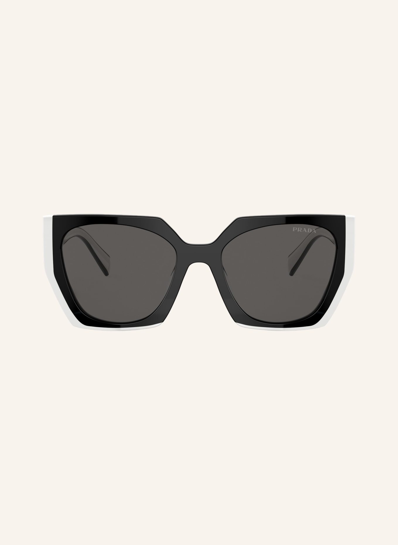 PRADA PR 15WSF Sunglasses: BLACK/ DARK GREY