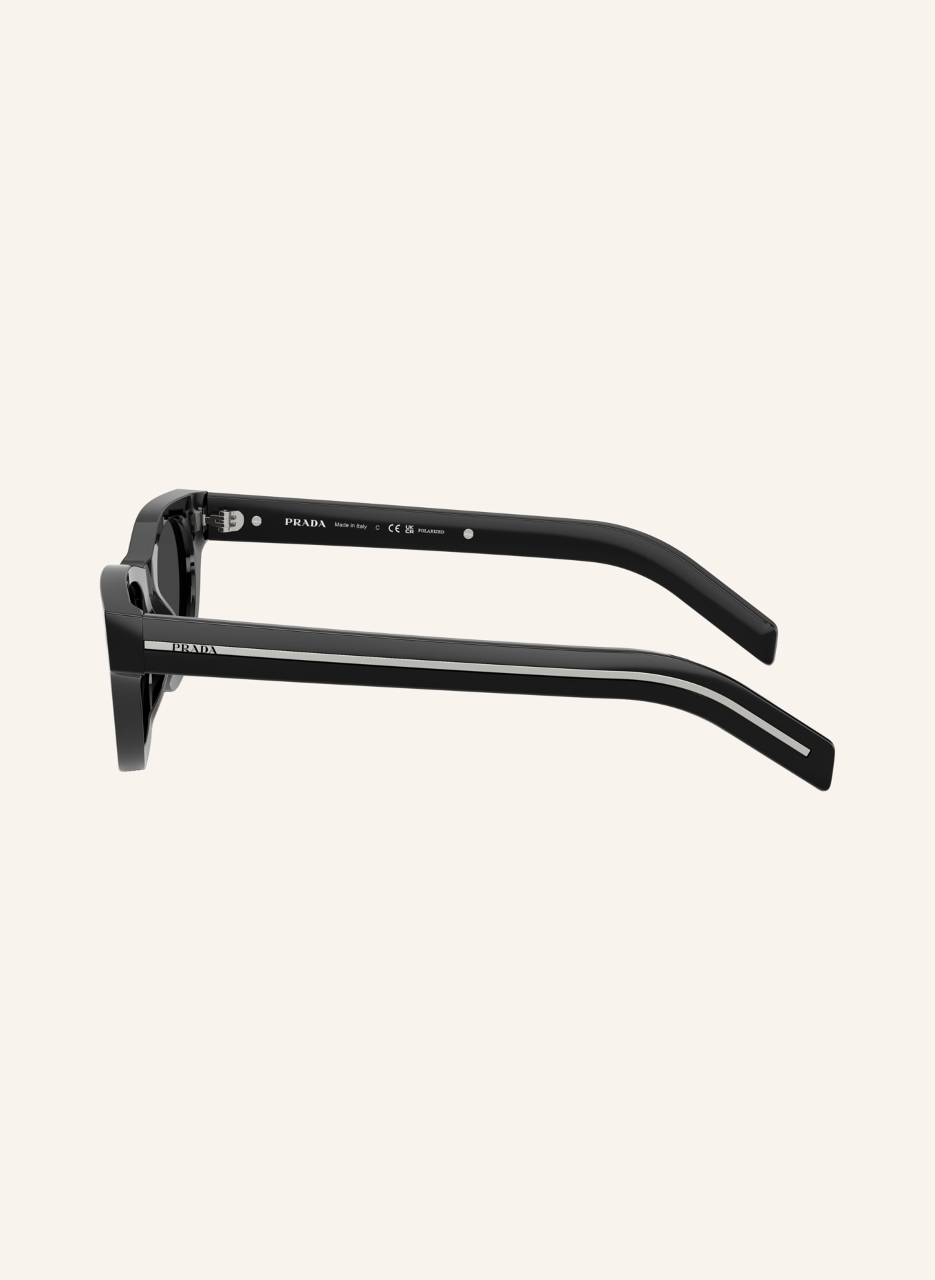 PRADA Zonnebril PR C09SF: ZWART / ZWART