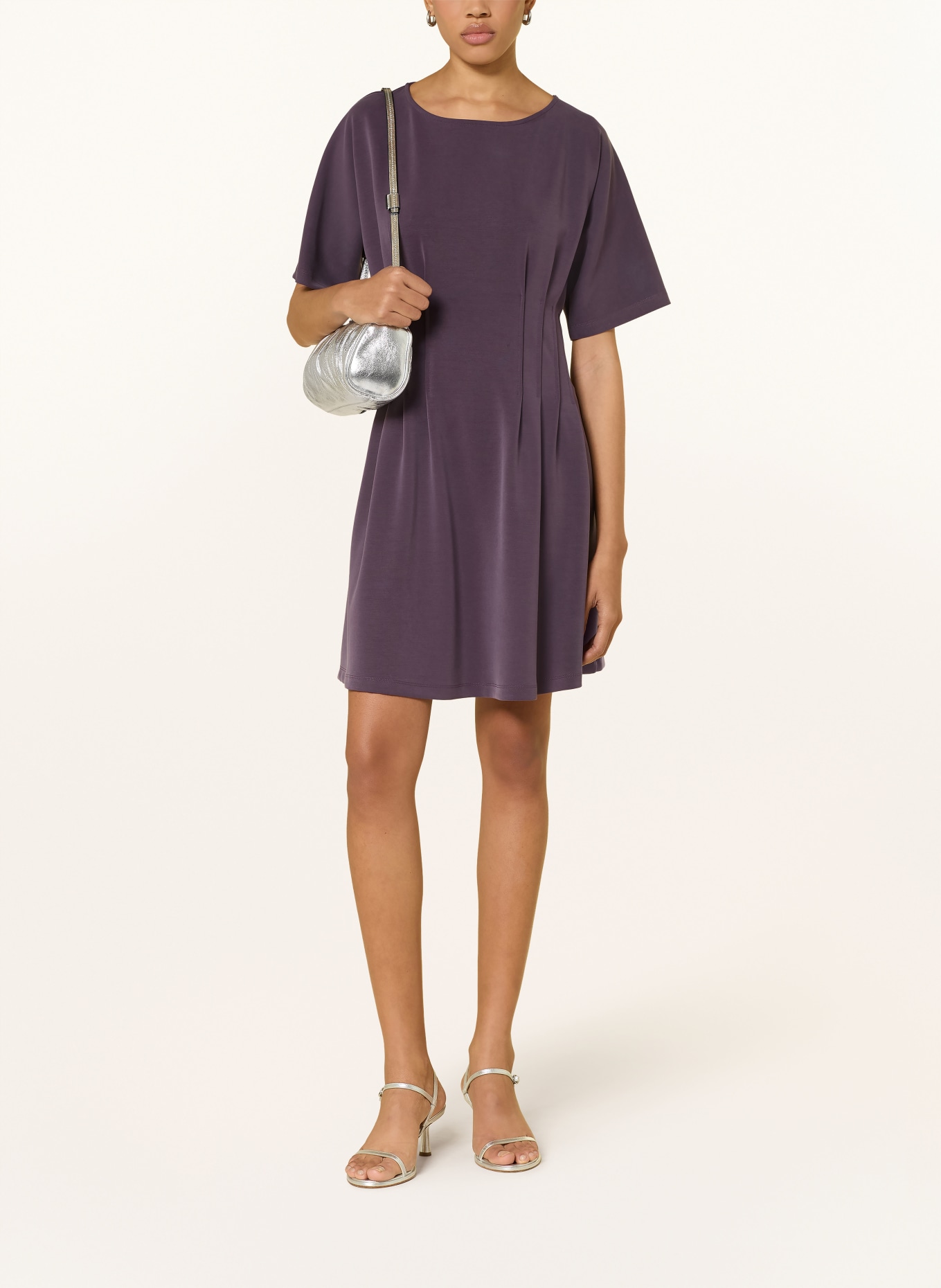 Rich & Royal Jersey dress: DARK PURPLE