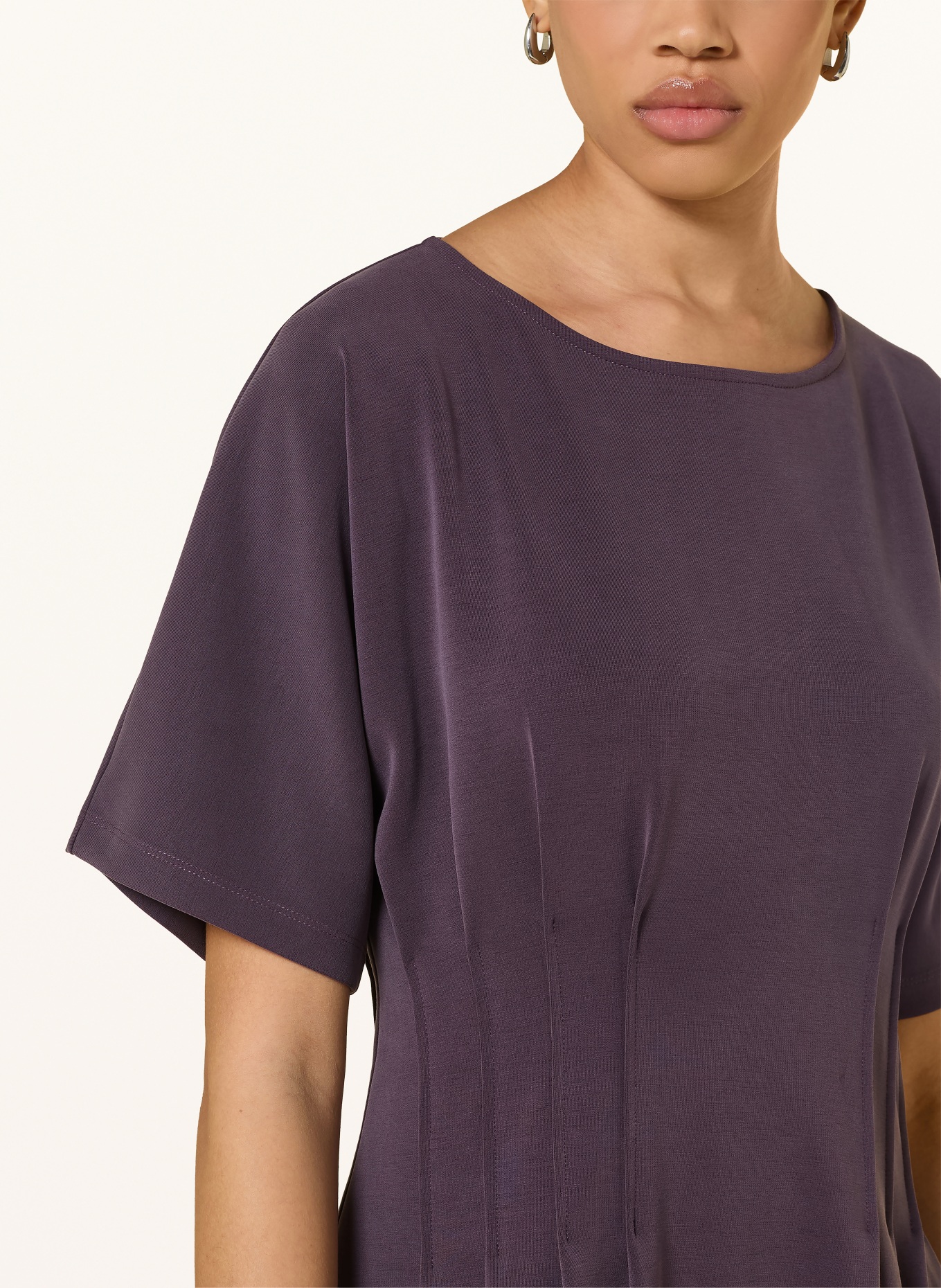 Rich & Royal Jersey dress: DARK PURPLE