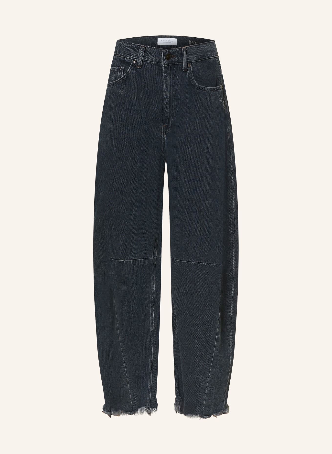 Rich & Royal Barrel-jeans: 900 DENIM BLACK