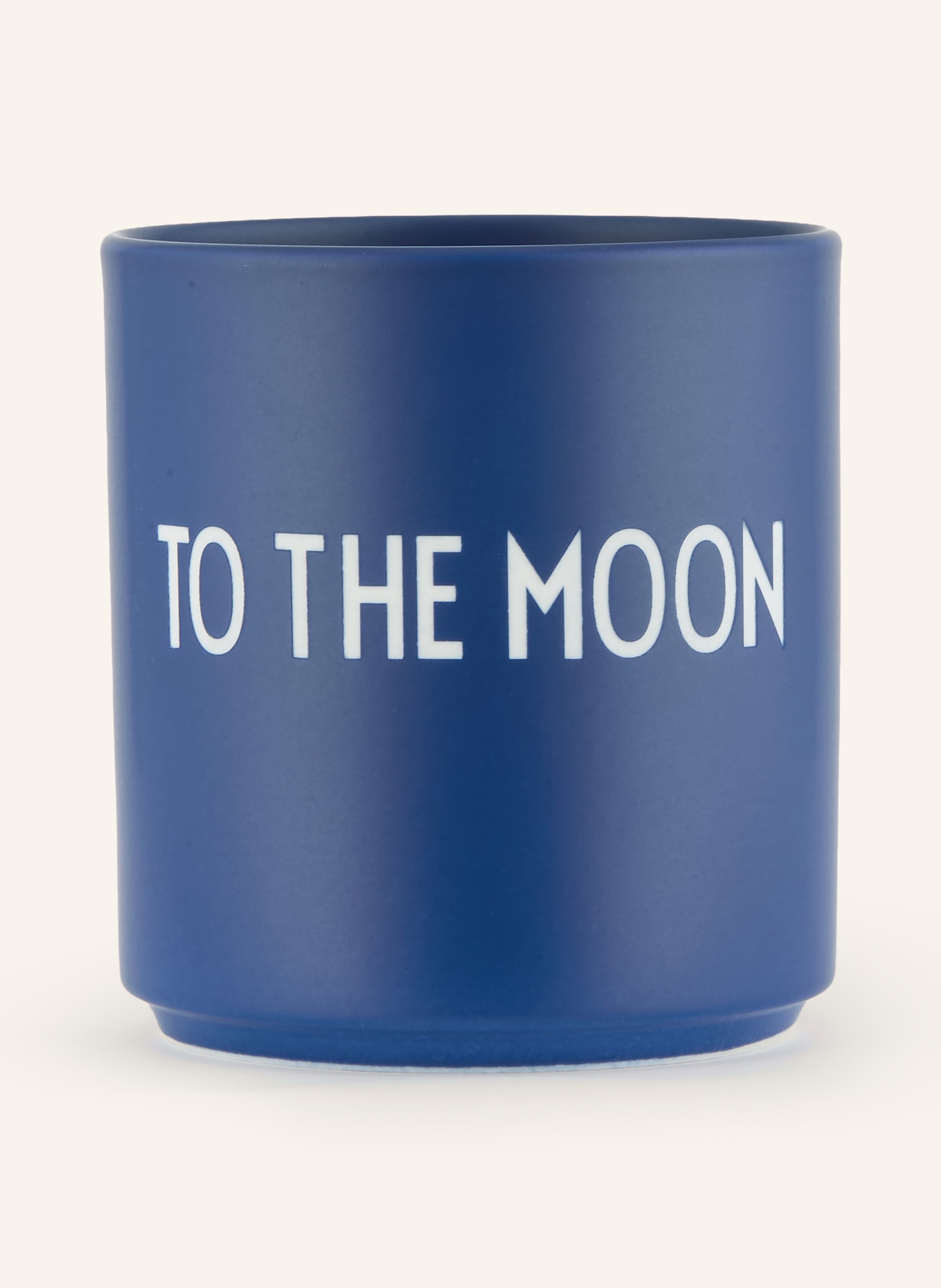 DESIGN LETTERS Becher: DUNKELBLAU / WEISS