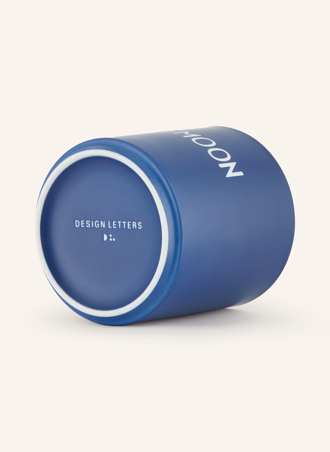 DESIGN LETTERS Becher: DUNKELBLAU / WEISS