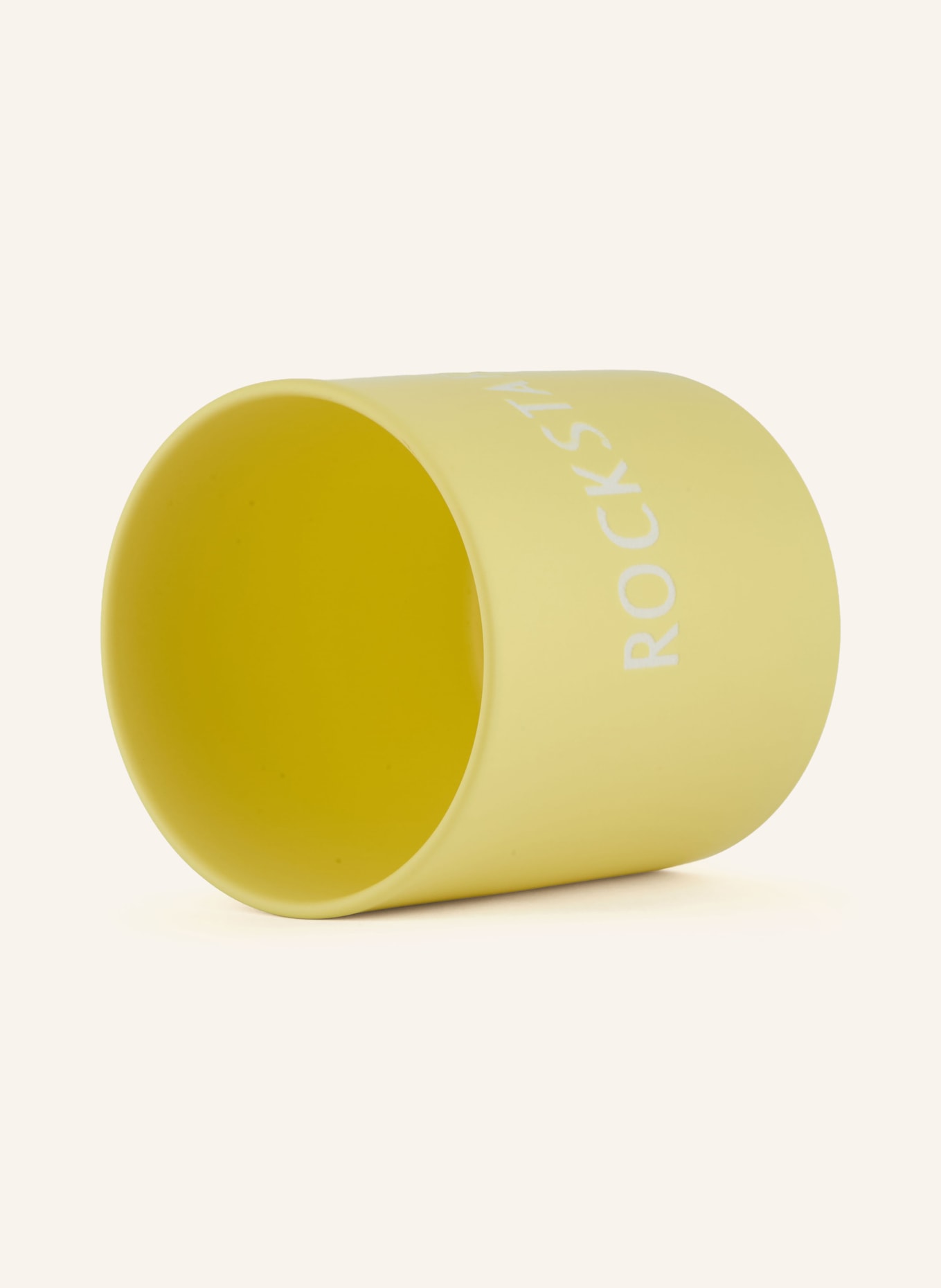 DESIGN LETTERS Becher: GELB / WEISS
