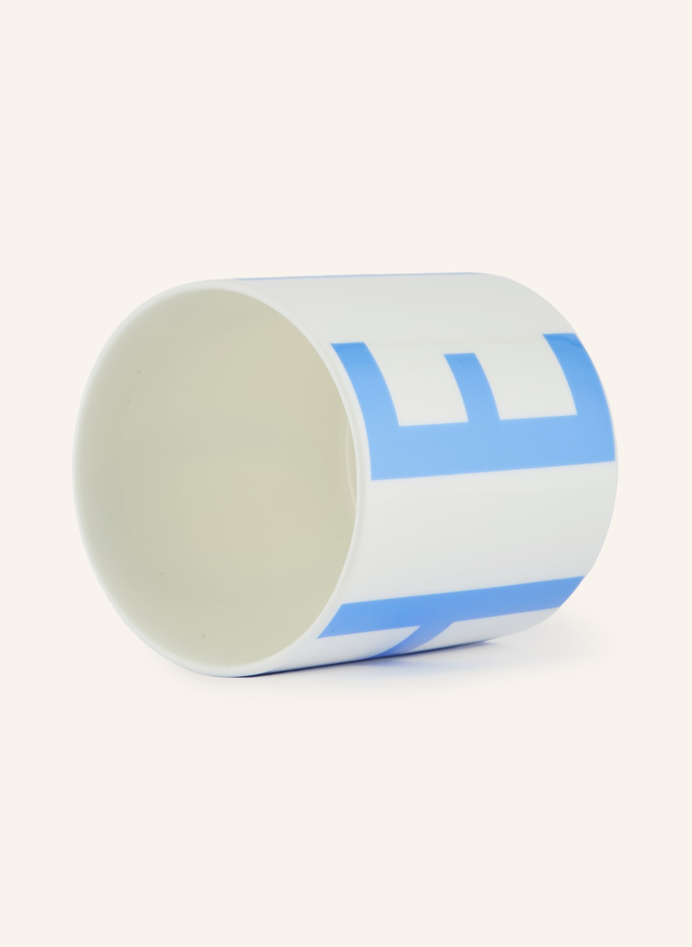 DESIGN LETTERS Becher: WEISS / BLAUGRAU