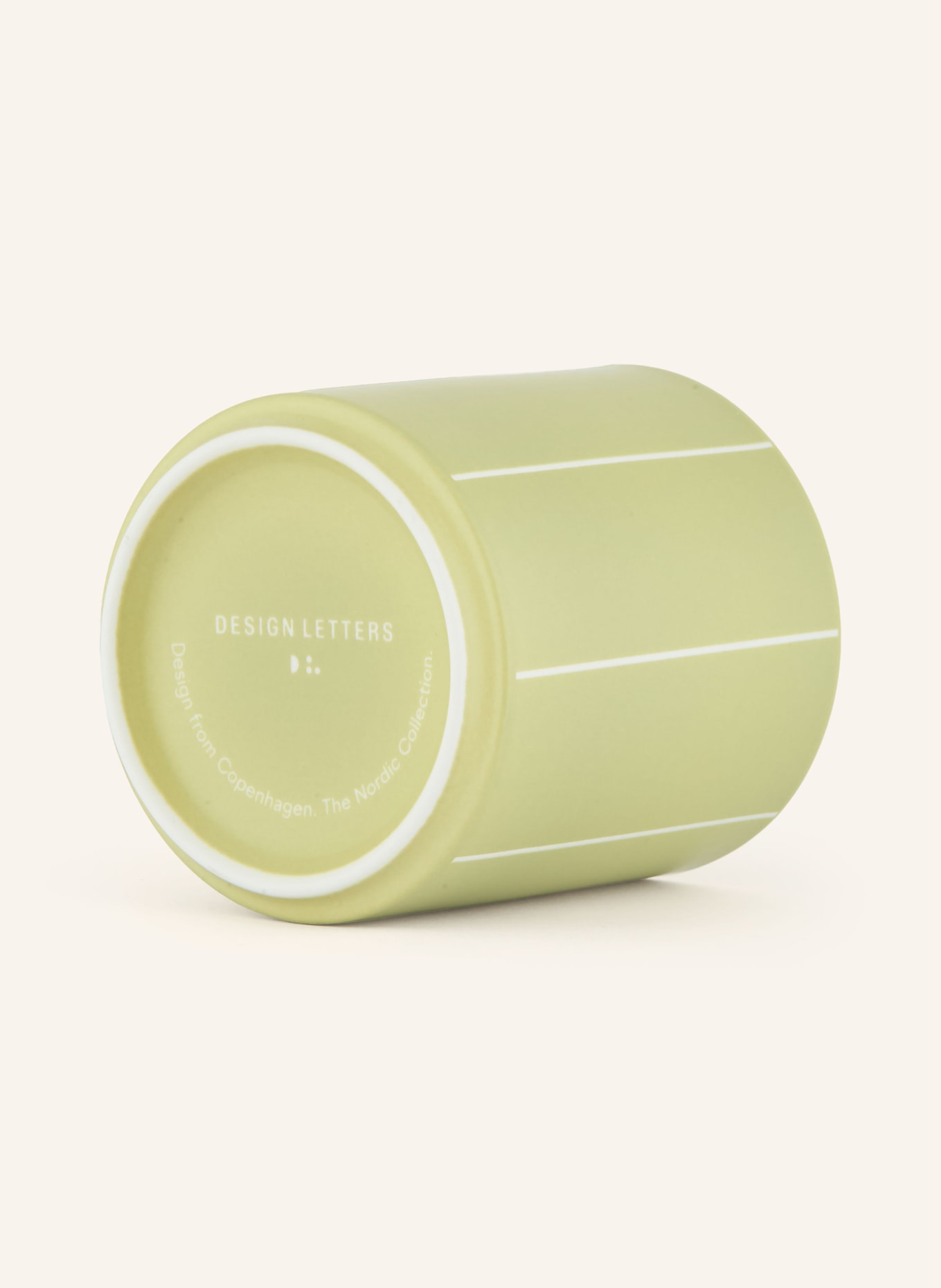 DESIGN LETTERS NORDIC PYJAMAS Mug: LIGHT GREEN / WHITE