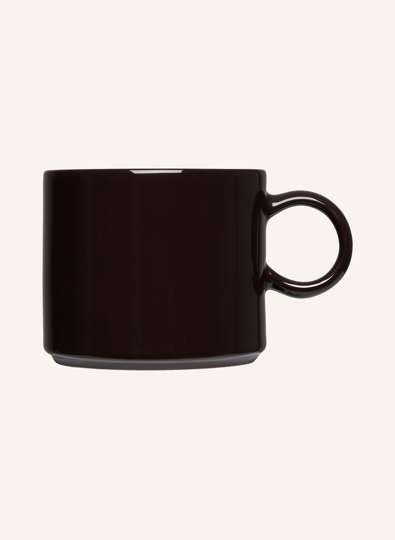 DESIGN LETTERS Beker met oor NORDIC JUMBO: MARRON FONCÉ