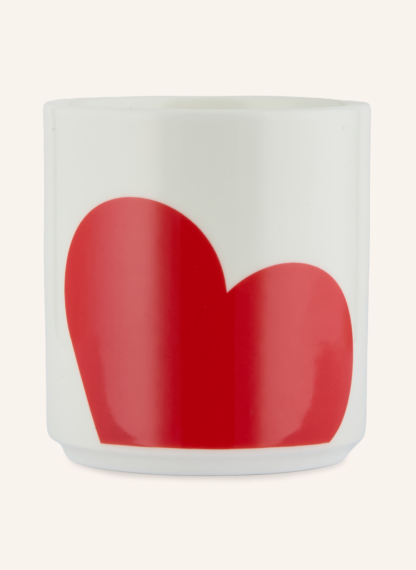 DESIGN LETTERS LOVE COPENHAGEN Mug: WHITE / RED
