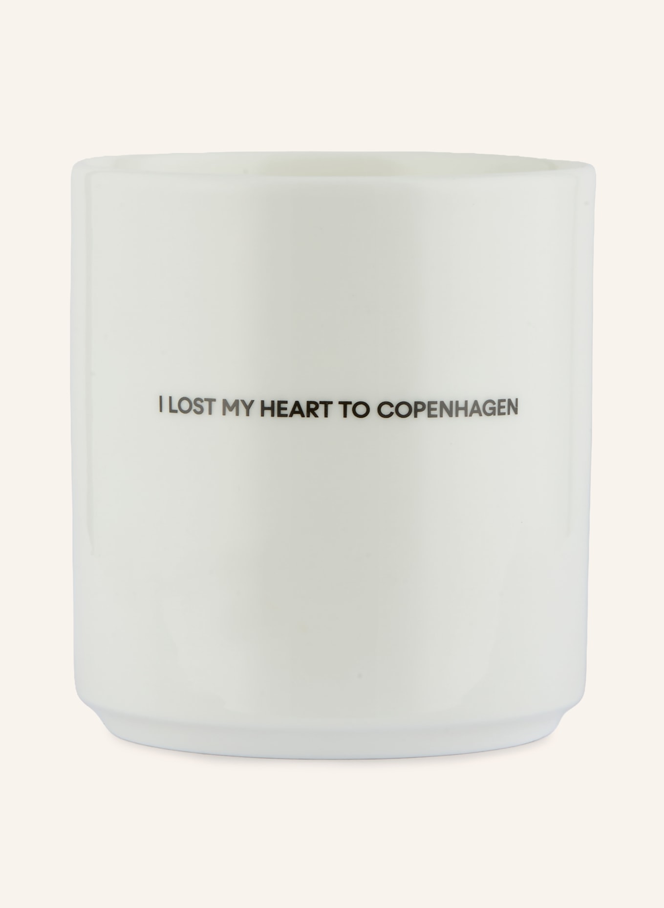 DESIGN LETTERS LOVE COPENHAGEN Mug: WHITE / RED
