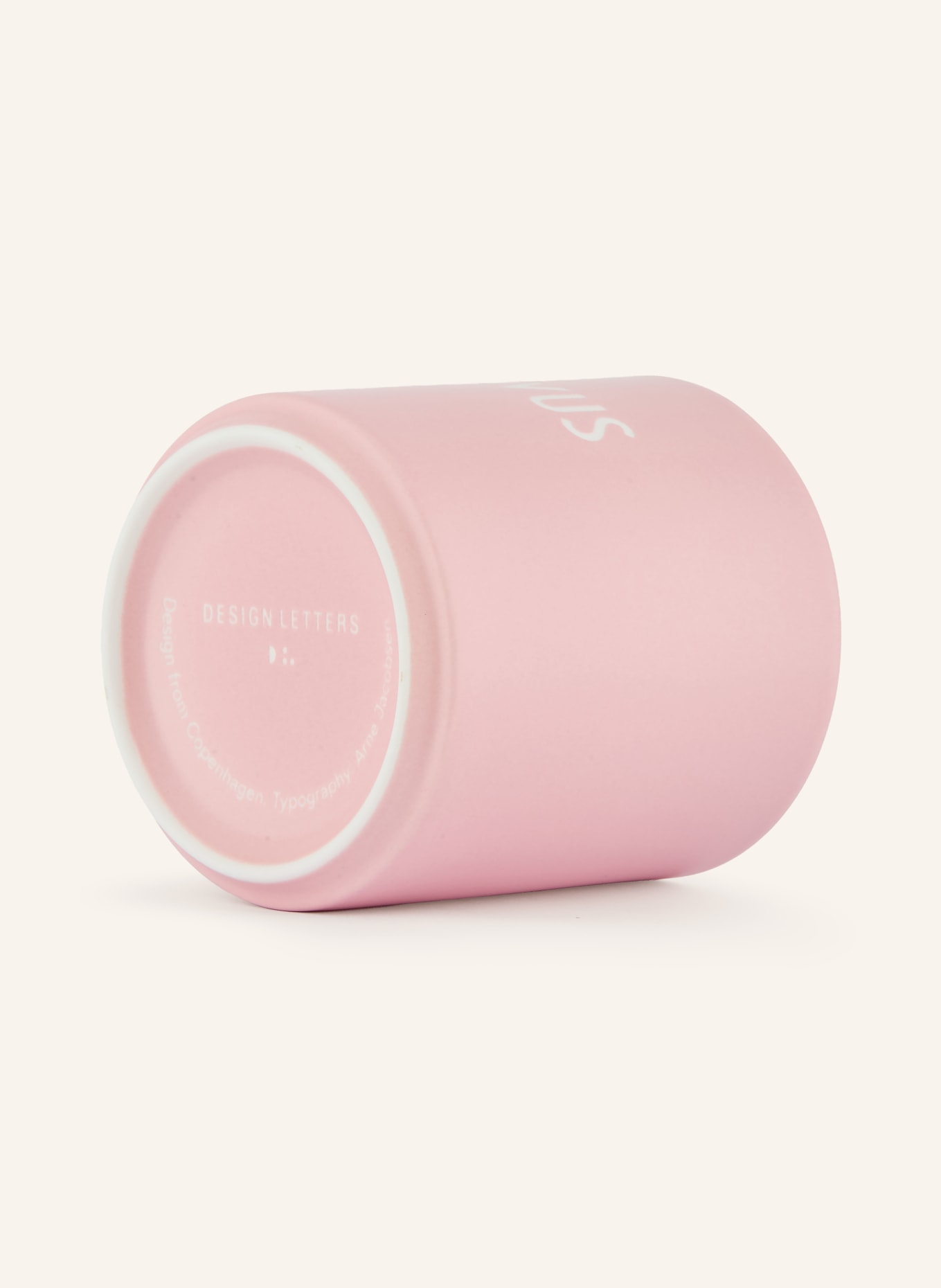 DESIGN LETTERS Mug FAVOURITE GERMAN COLLECTION: PINK / WHITE
