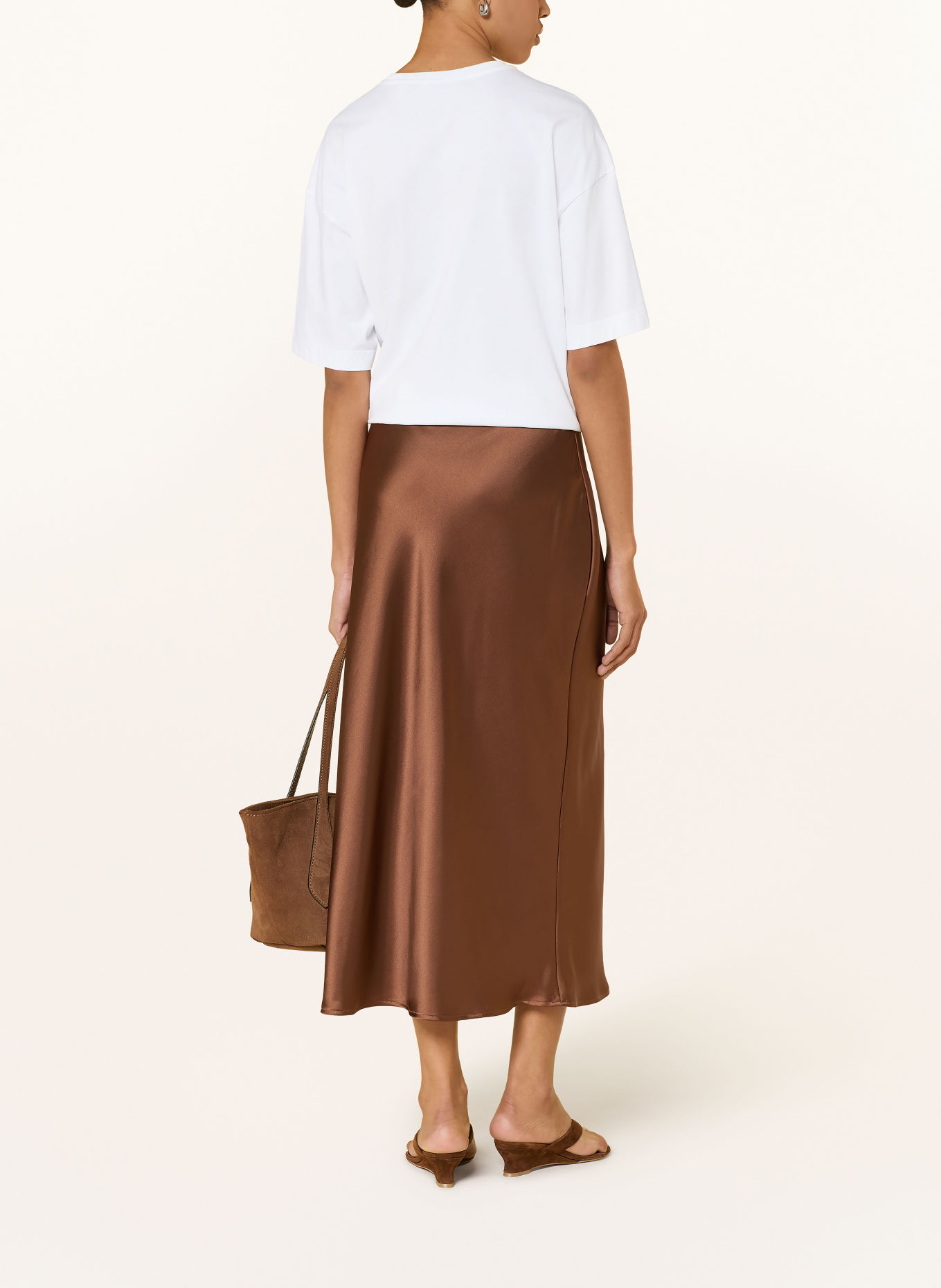 Rich & Royal T-shirt: WHITE / DARK BROWN