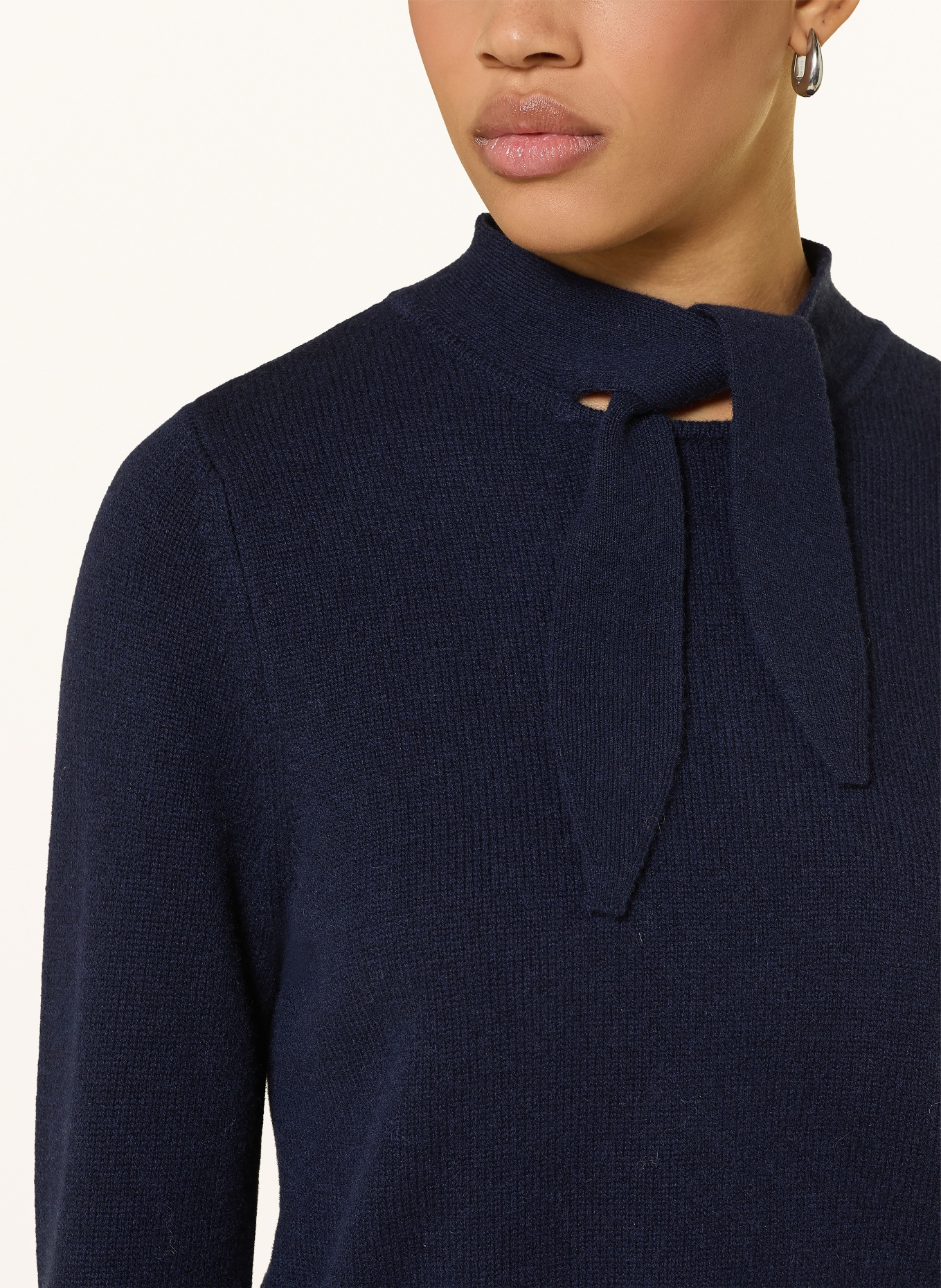 Rich & Royal Trui met kasjmier: DONKERBLAUW