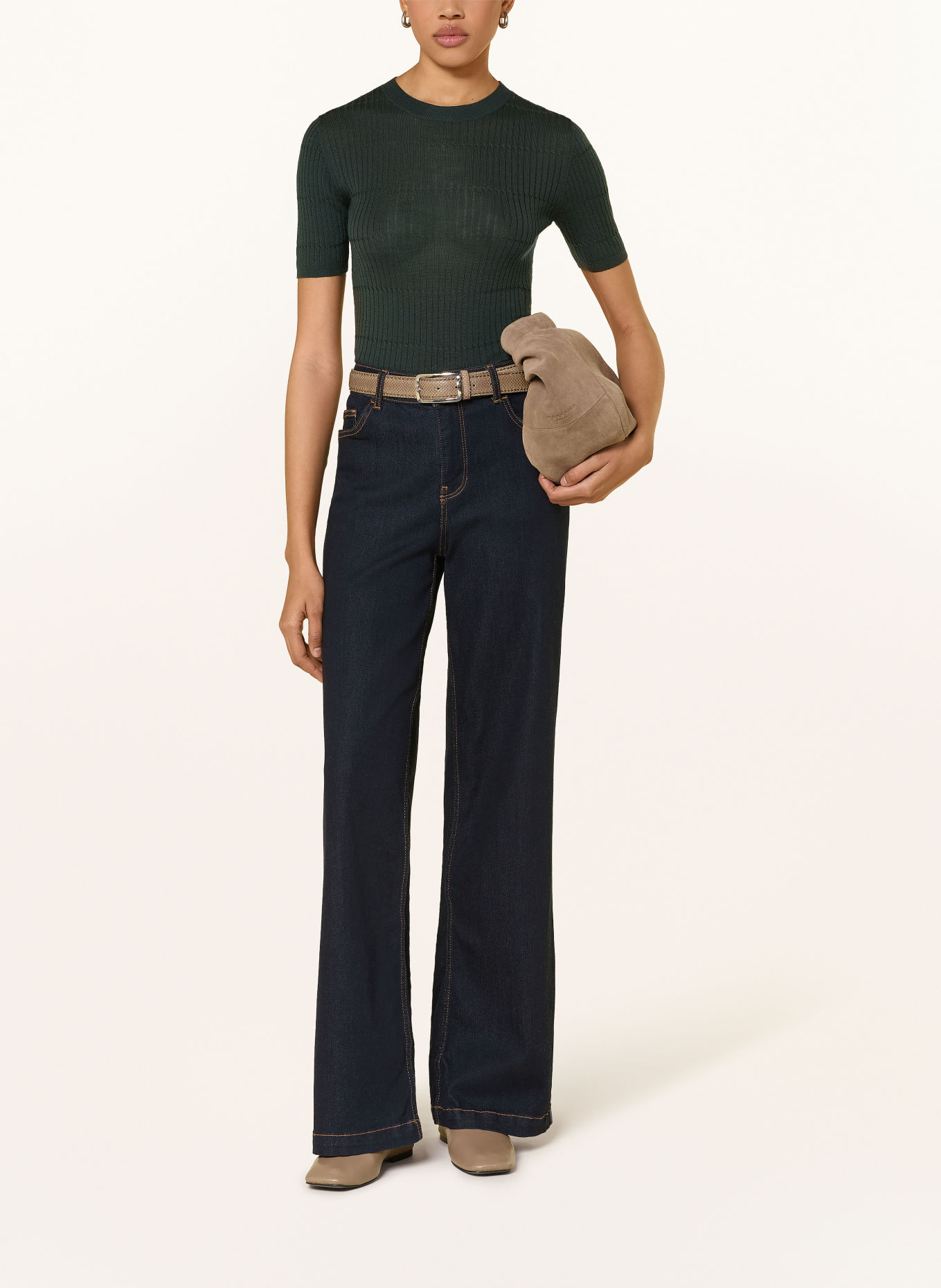 Rich & Royal Knit shirt: DARK GREEN