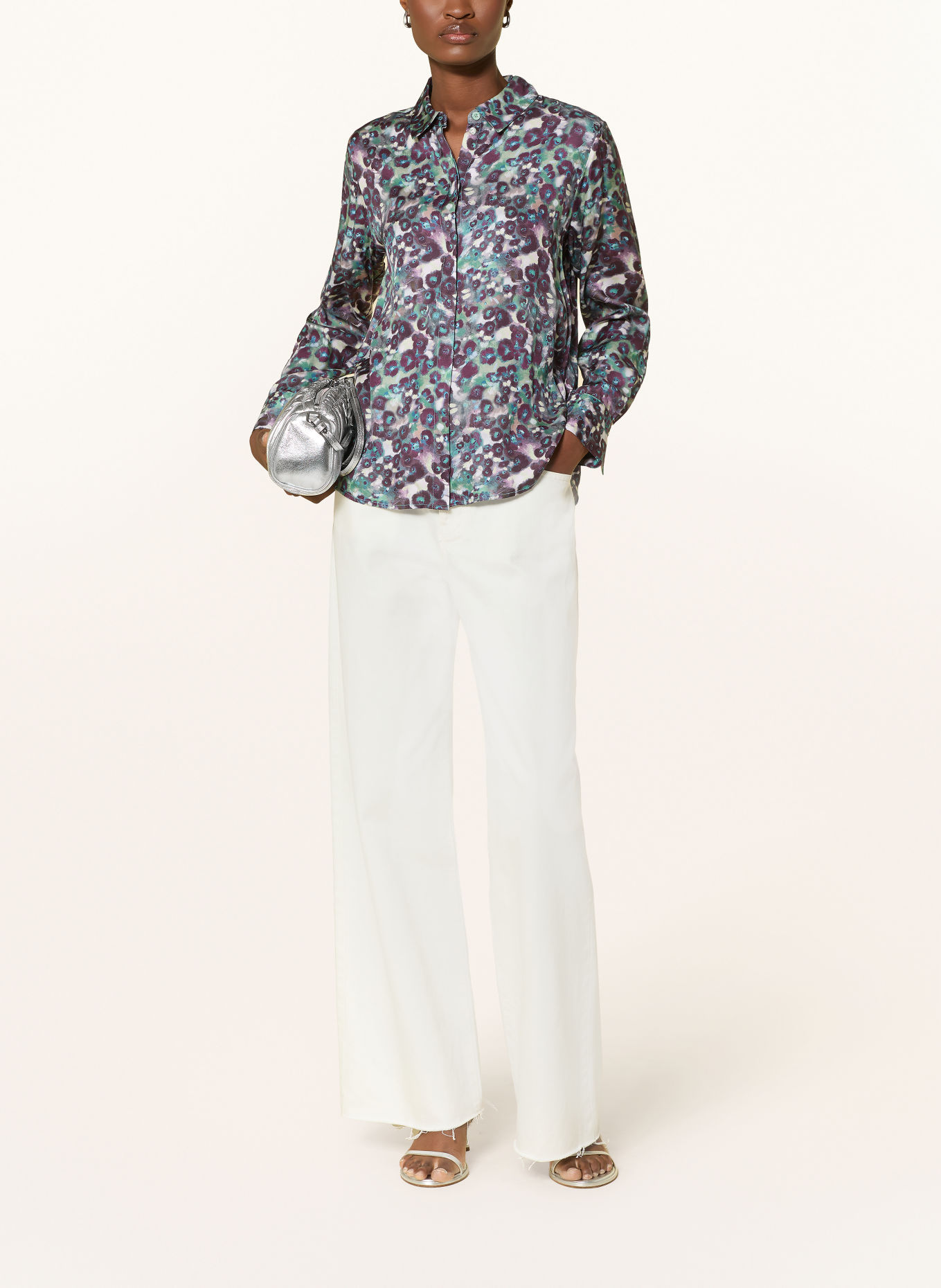 Rich & Royal Chemisier: LILAS FONCÉ / ROSE CLAIR / VERT