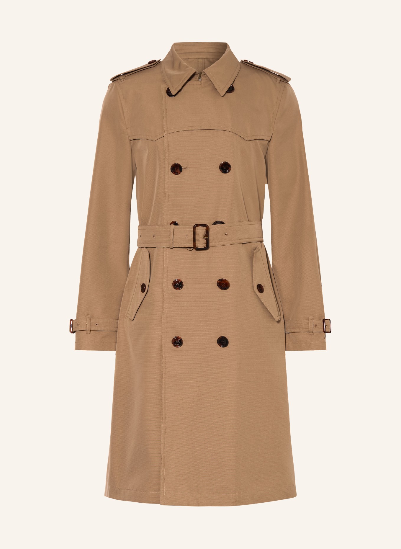BURBERRY Trenchcoat FOXFIELD mit Seide: BEIGE