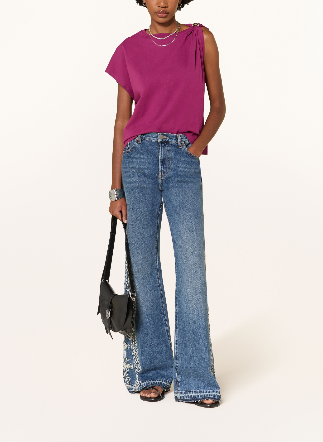 ba&sh ALLIA T-shirt: DARK PURPLE