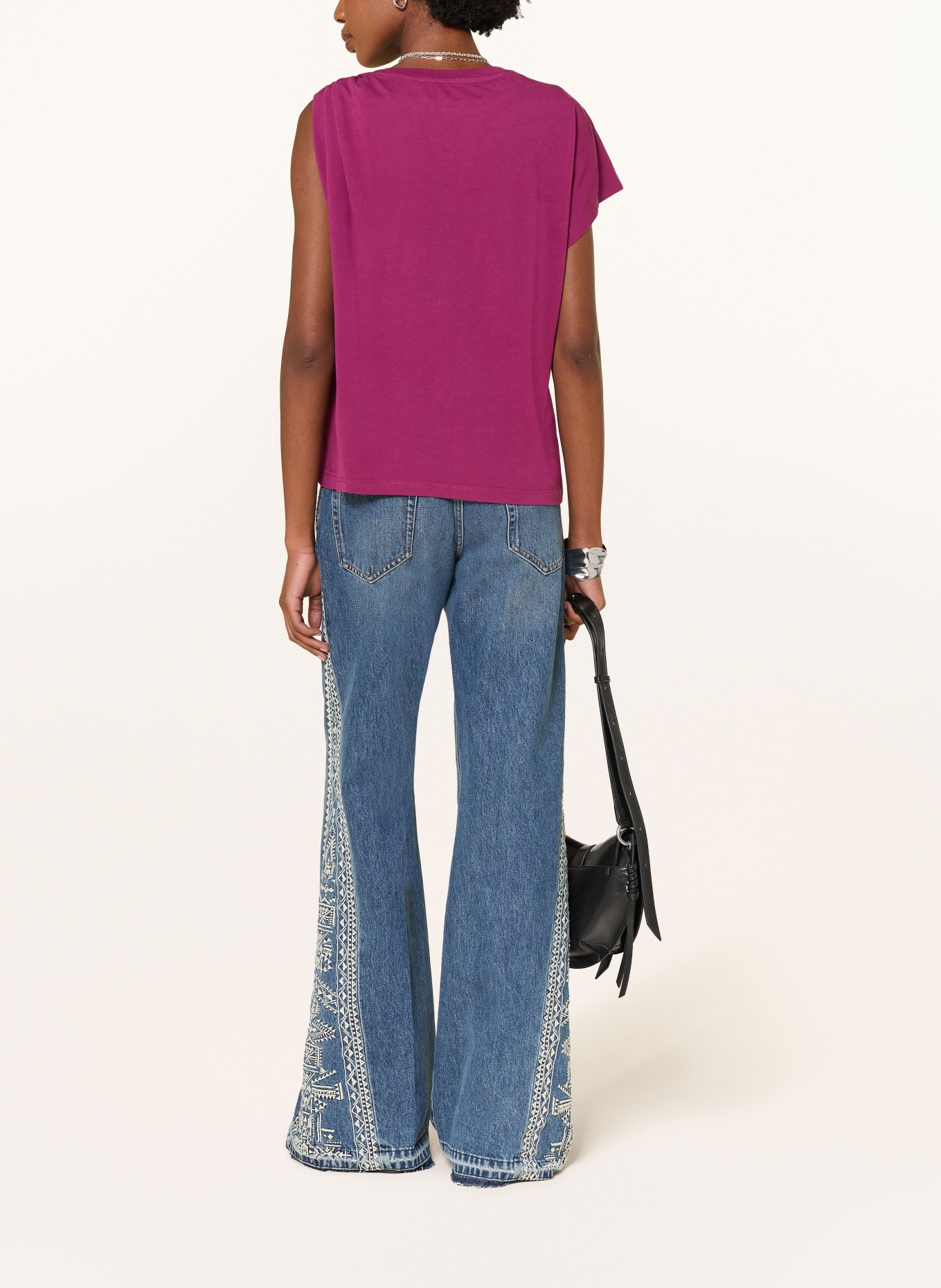 ba&sh ALLIA T-shirt: DARK PURPLE