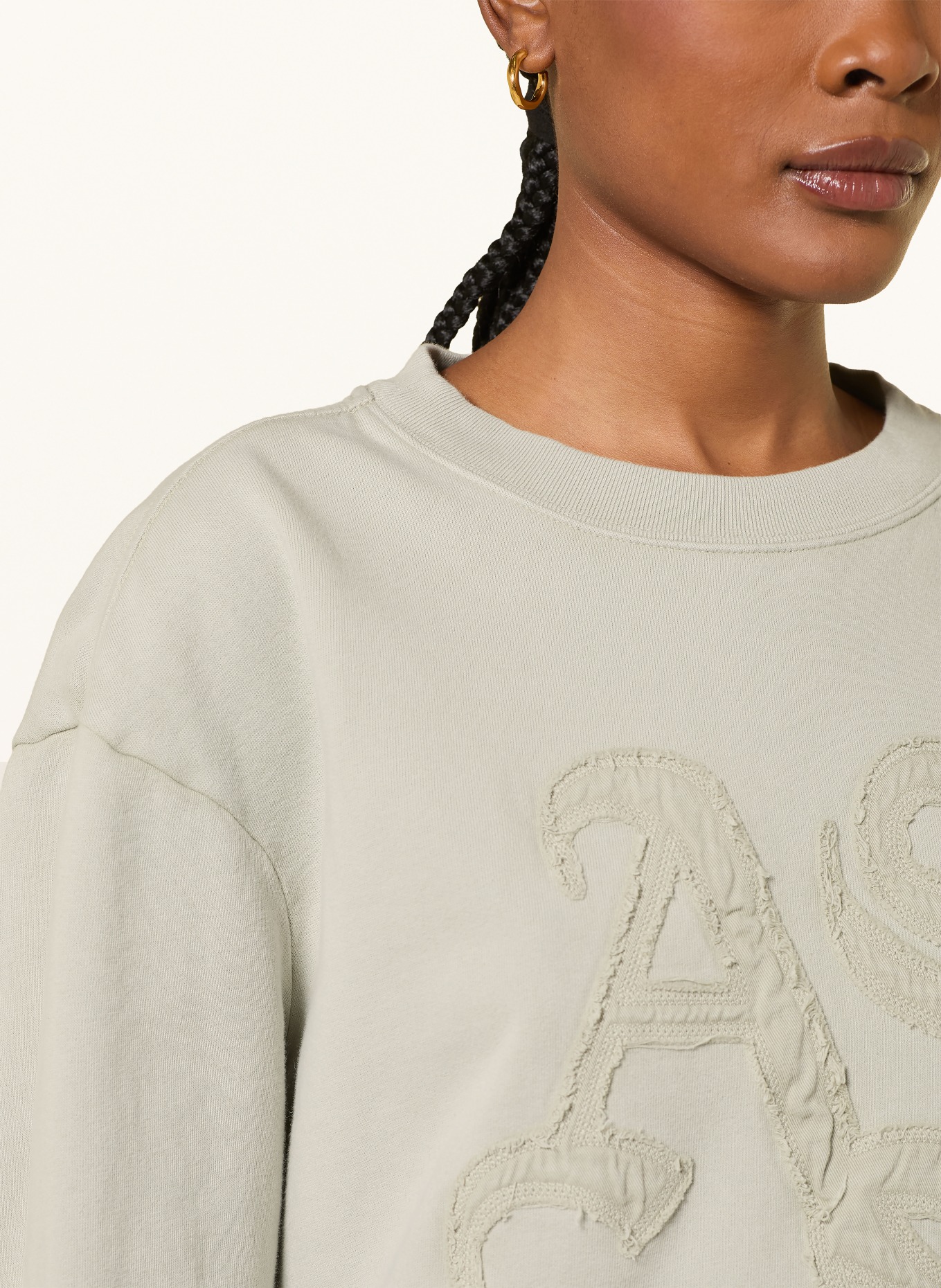 ALLSAINTS Sweatshirt INSIGNIA PIPPA: HELLGRÜN