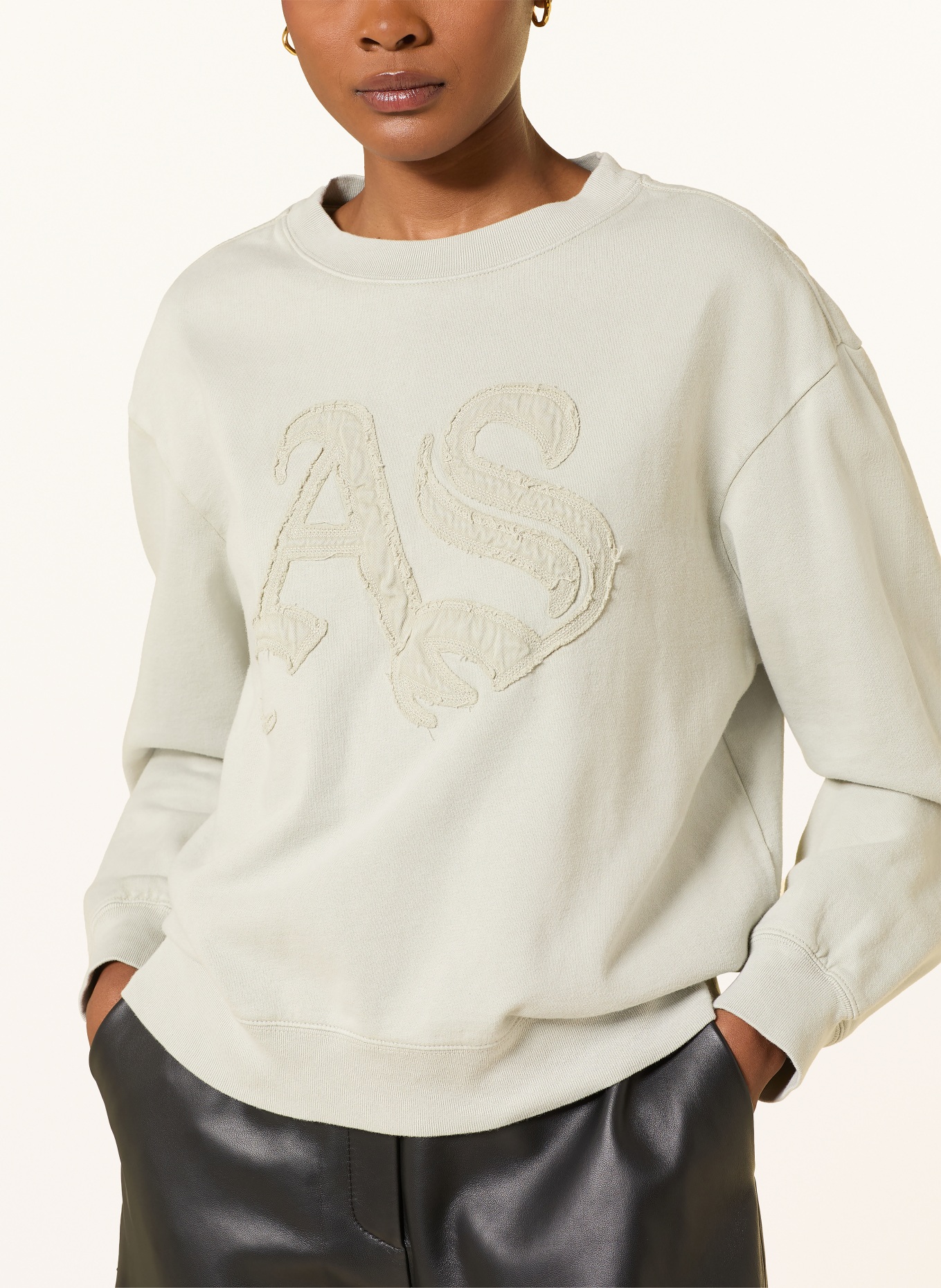 ALLSAINTS Sweatshirt INSIGNIA PIPPA: HELLGRÜN