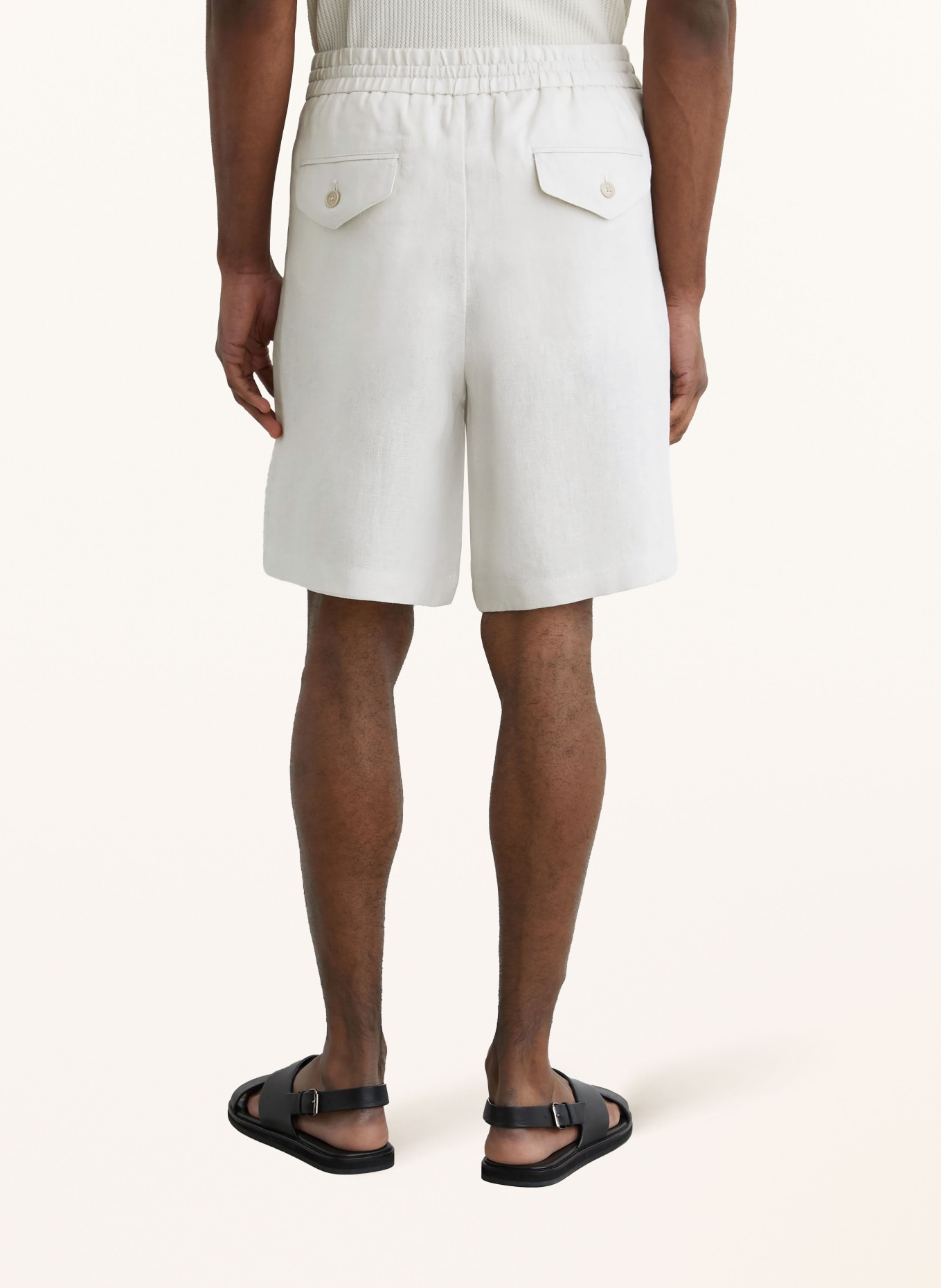 REISS Leinenshorts STONE: CREME
