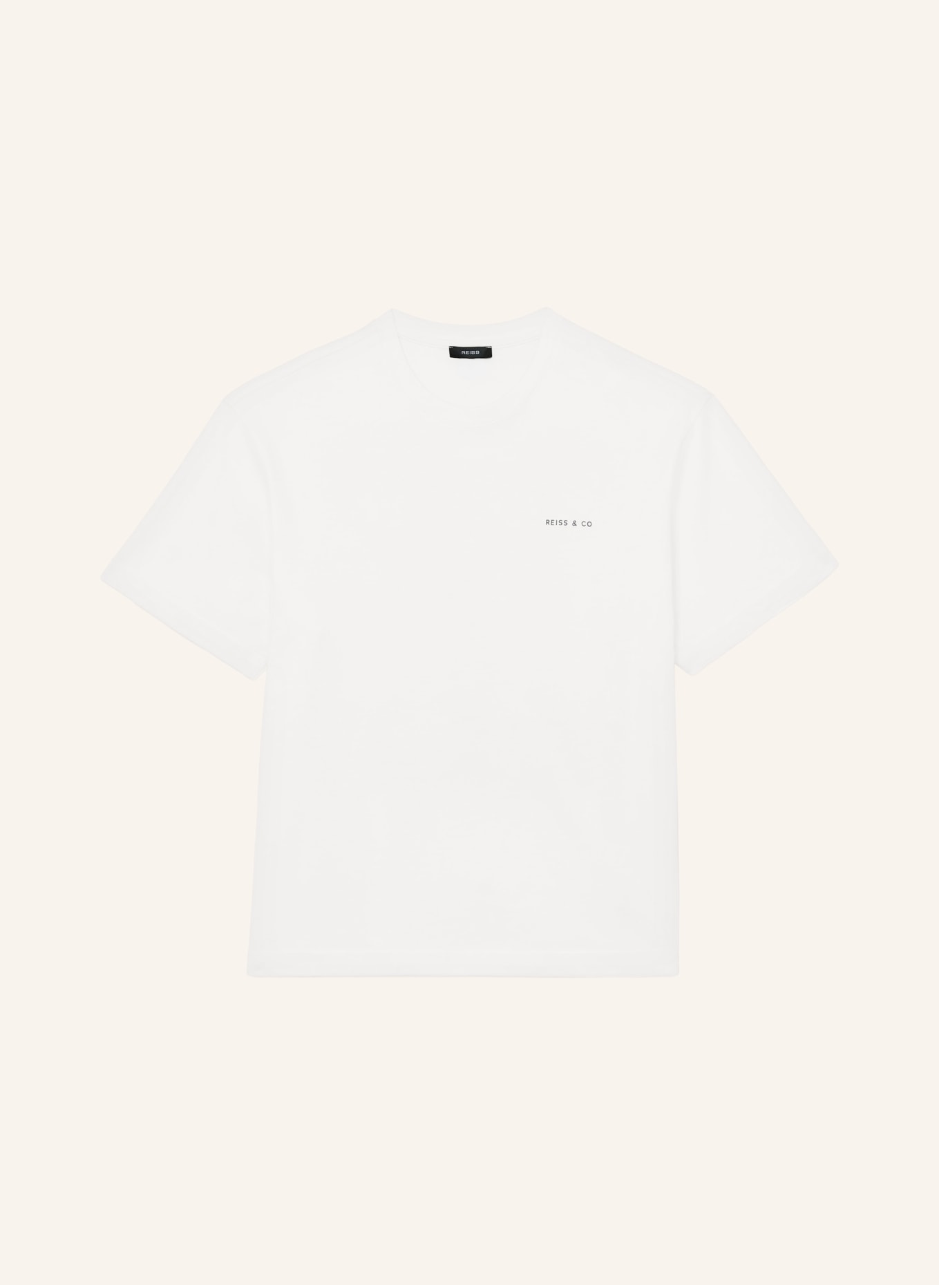 REISS SPLASH T-shirt: WHITE