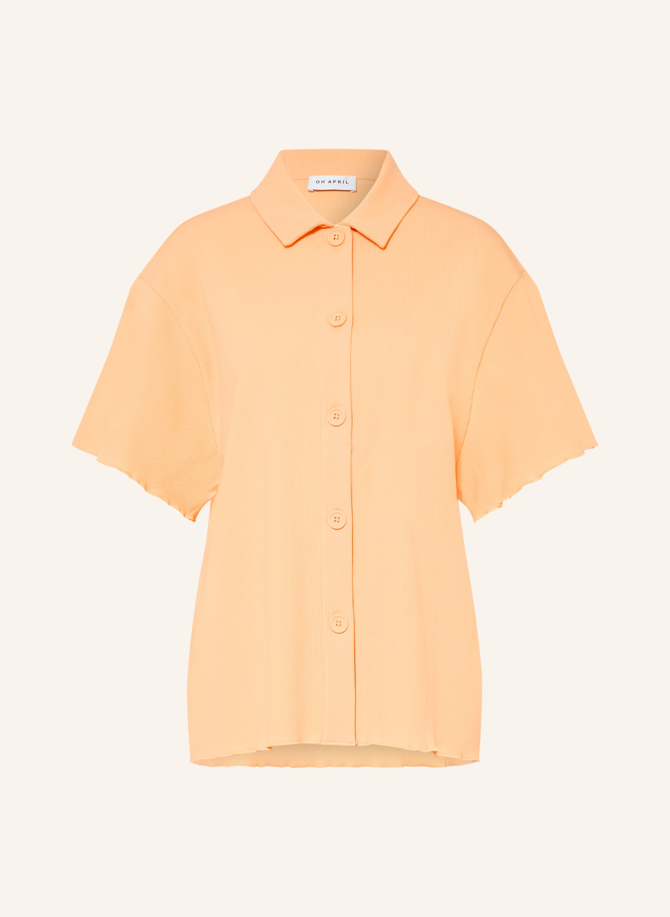 OH APRIL Hemdbluse FLEUR aus Jersey: HELLORANGE