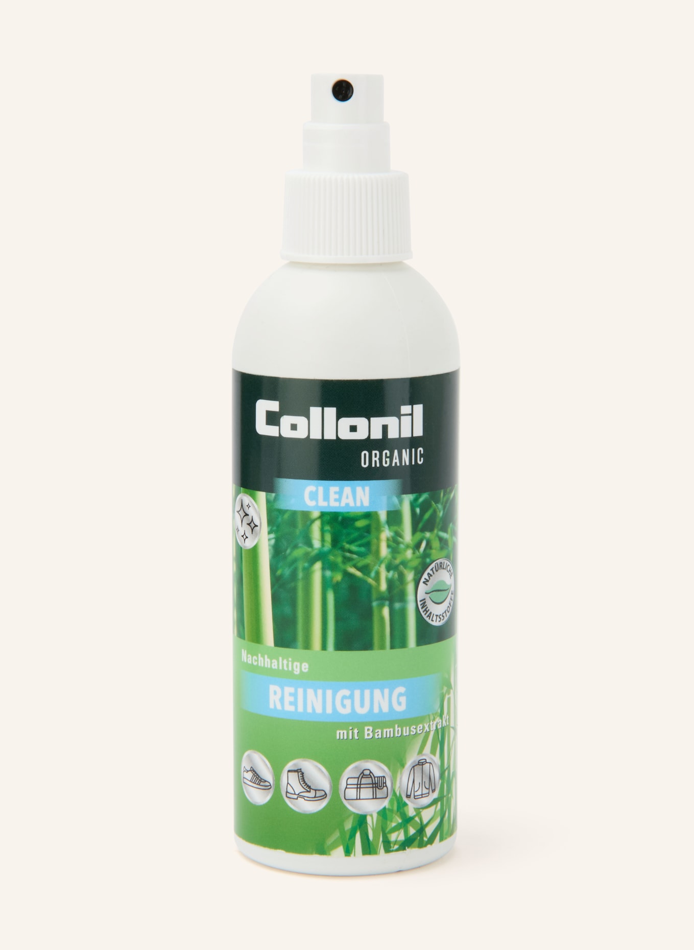 Collonil Zestaw do pielęgnacji obuwia ORGANIC CLEAN: spray czyszczący i szczotka: BIAŁY