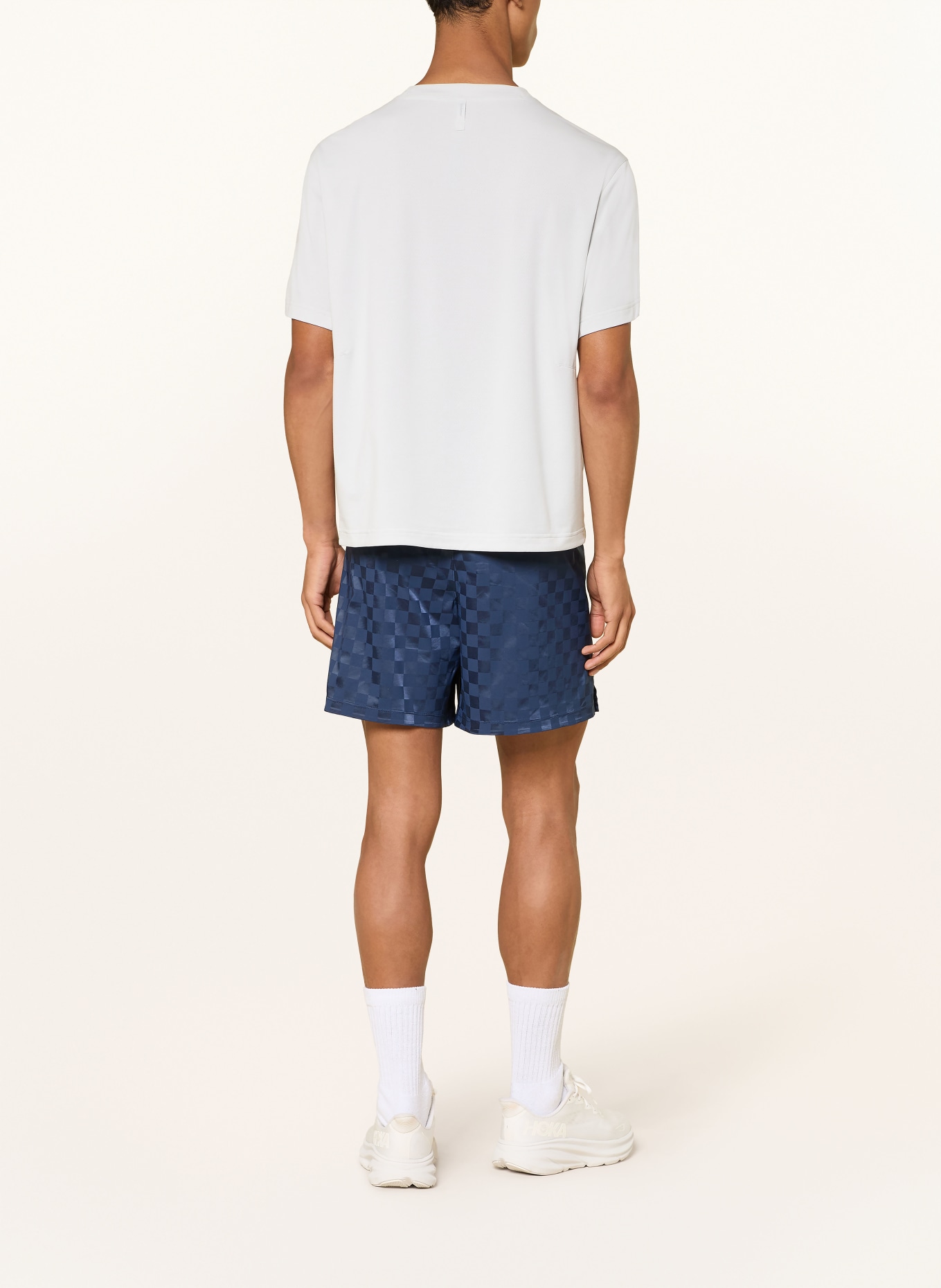 lululemon Trainingsshorts CHECKERBOARD SATIN 7IN: DUNKELBLAU